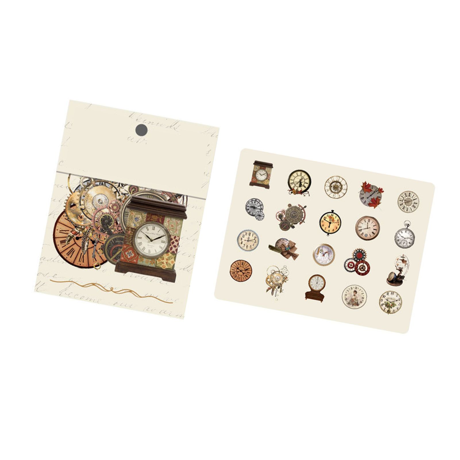 40pcs Vintage Romantic Stickers Quicksand Series PET Delicate Patterns view 11