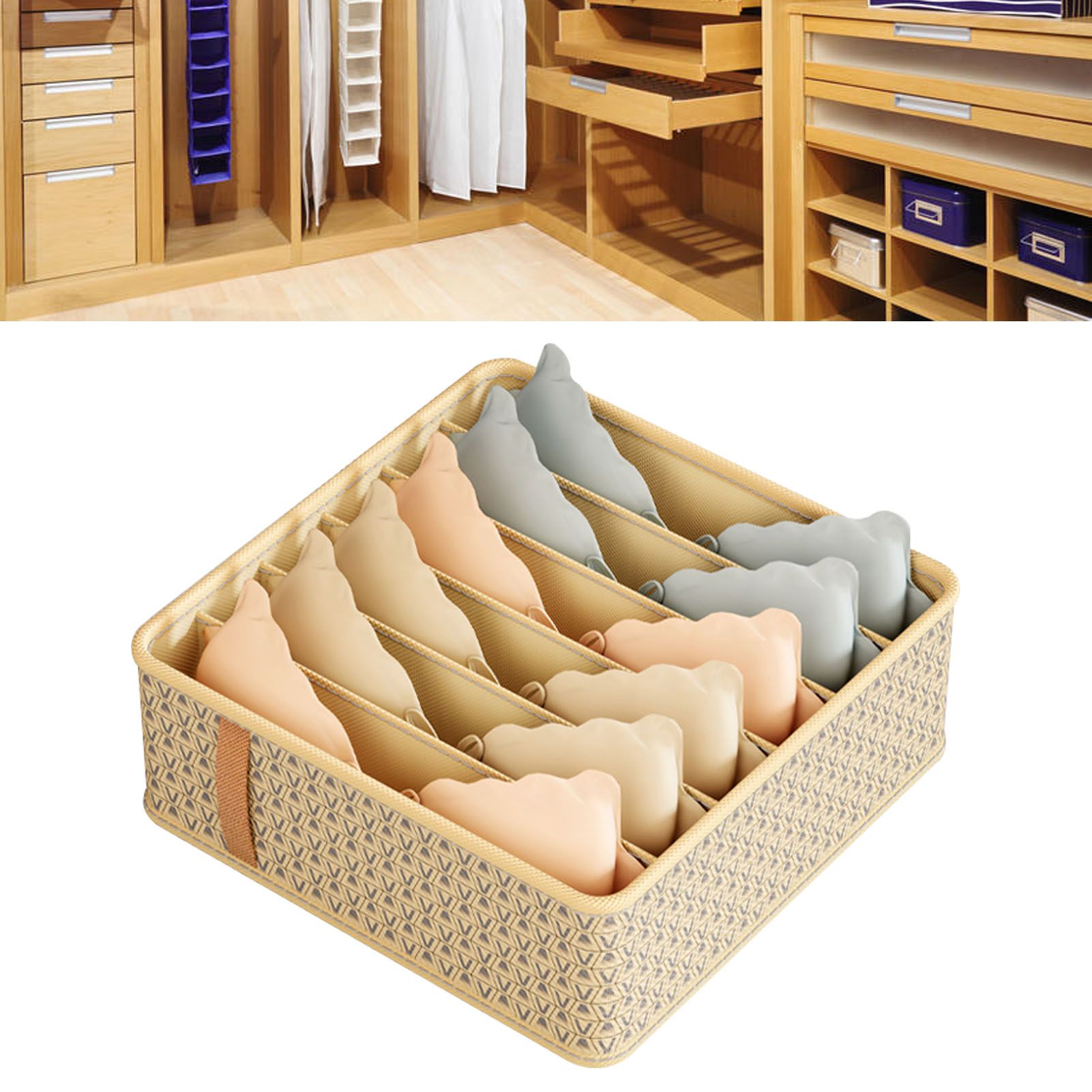 Closet Drawer Organizer Dividers Fabric Dresser Closet Organizers Storage Bins view 5