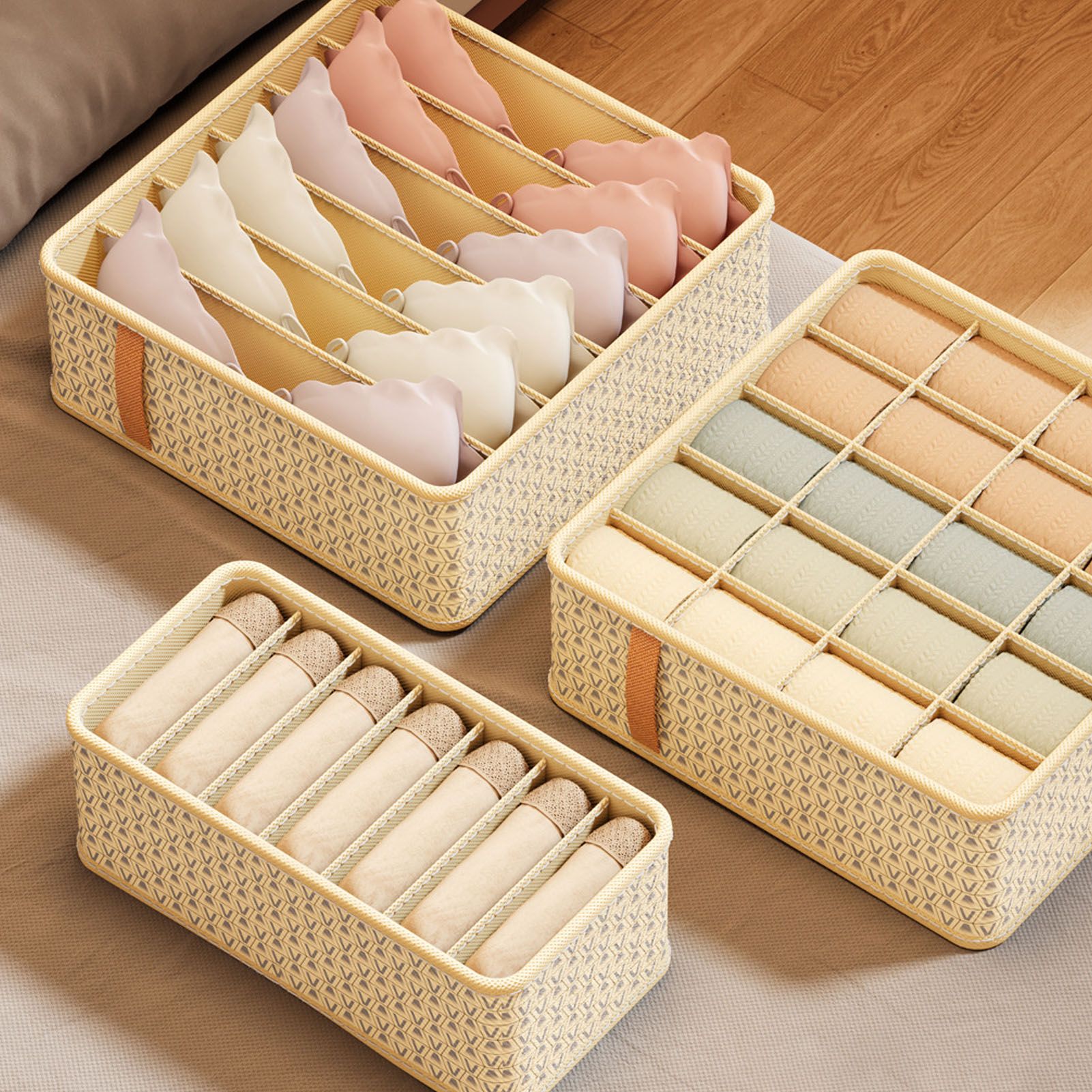 Closet Drawer Organizer Dividers Fabric Dresser Closet Organizers Storage Bins view 12