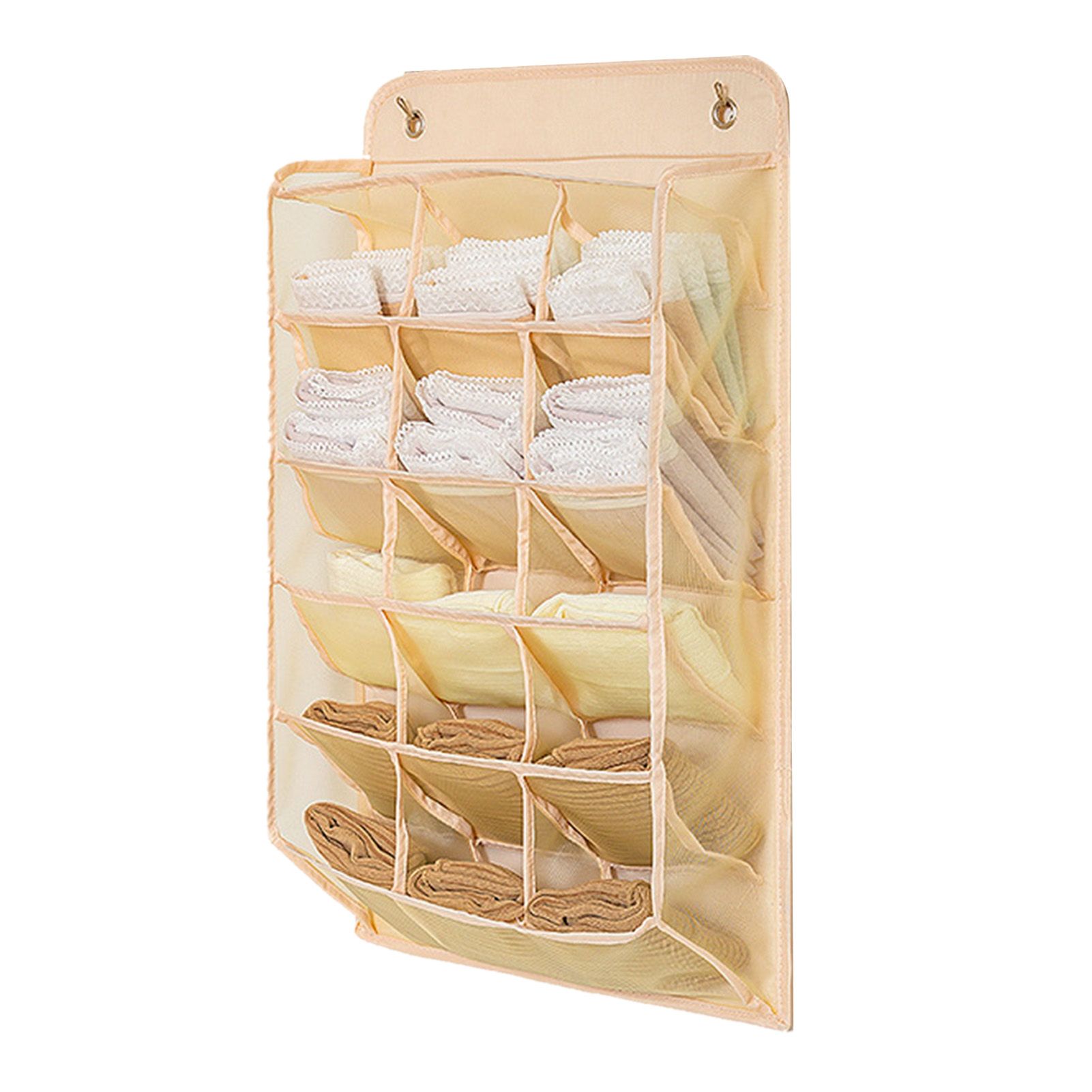 Closet Hanging Underwear Organizer Mesh Oxford Cloth PP Board Underwear Wall