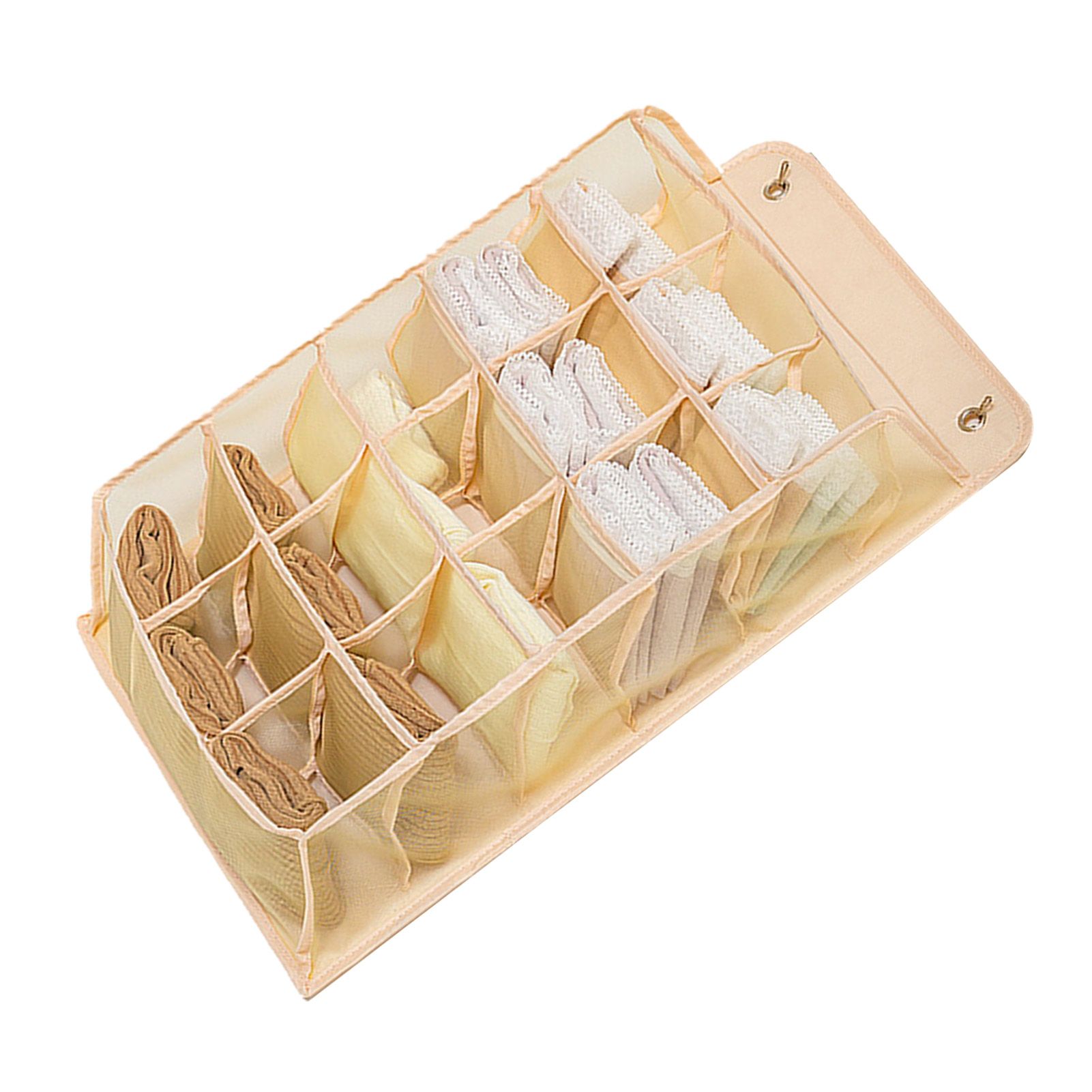 Closet Hanging Underwear Organizer Mesh Oxford Cloth PP Board Underwear Wall view 2