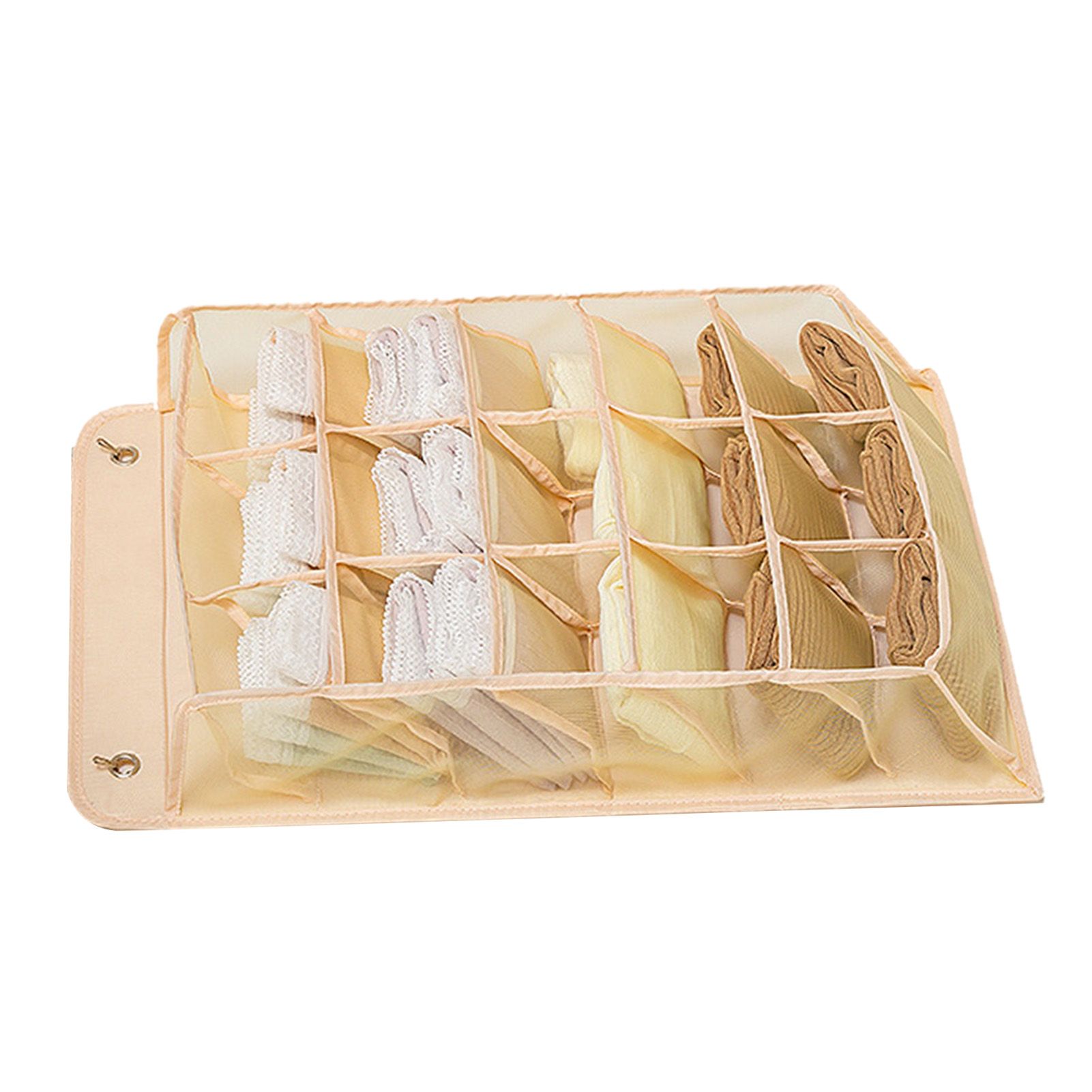 Closet Hanging Underwear Organizer Mesh Oxford Cloth PP Board Underwear Wall view 3