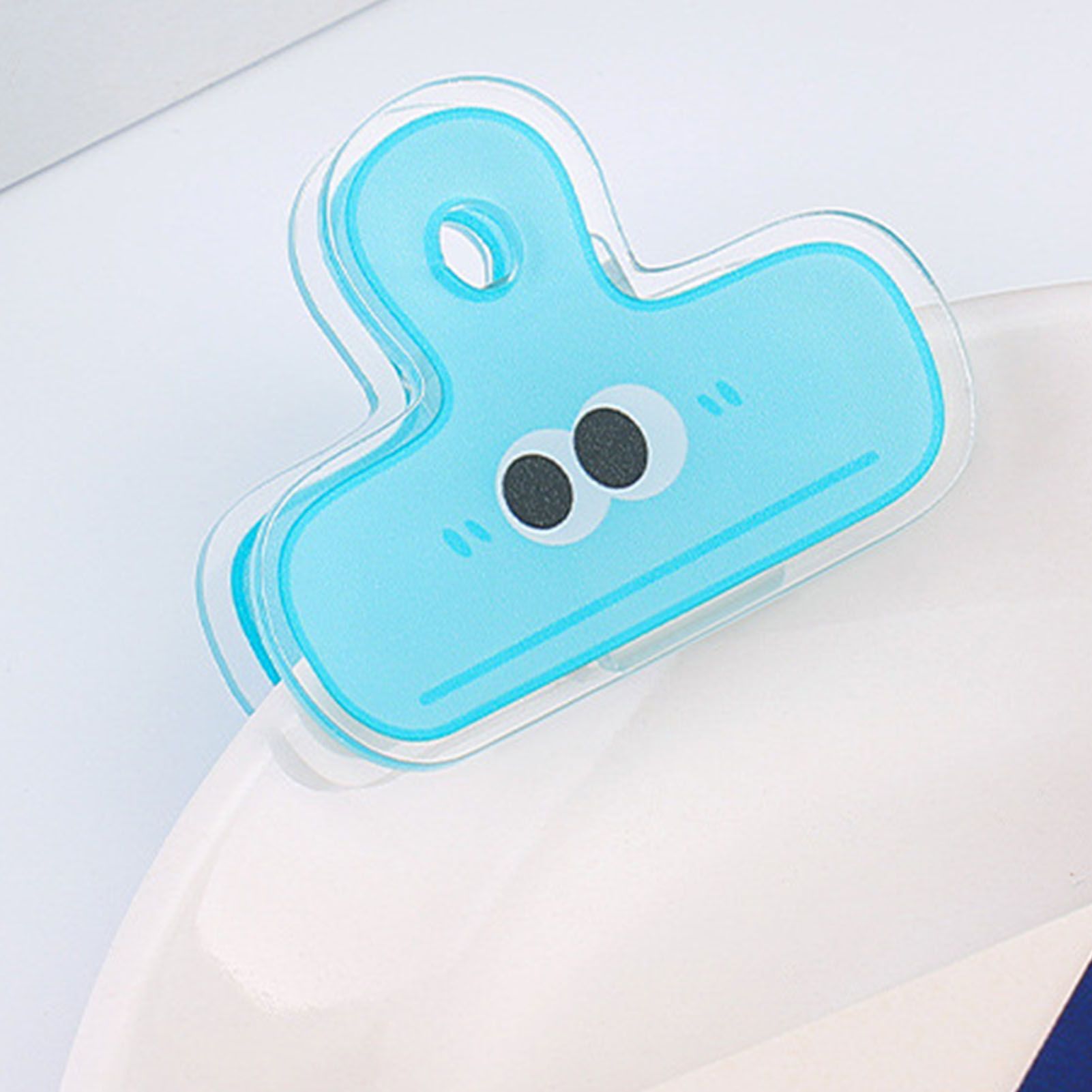 Stationery Clip Plastic Cute Cartoon Double Sided Multifunctional Long Tail view 5