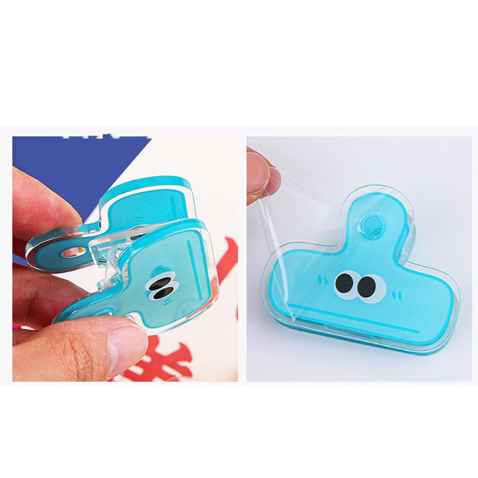 Stationery Clip Plastic Cute Cartoon Double Sided Multifunctional Long Tail view 15