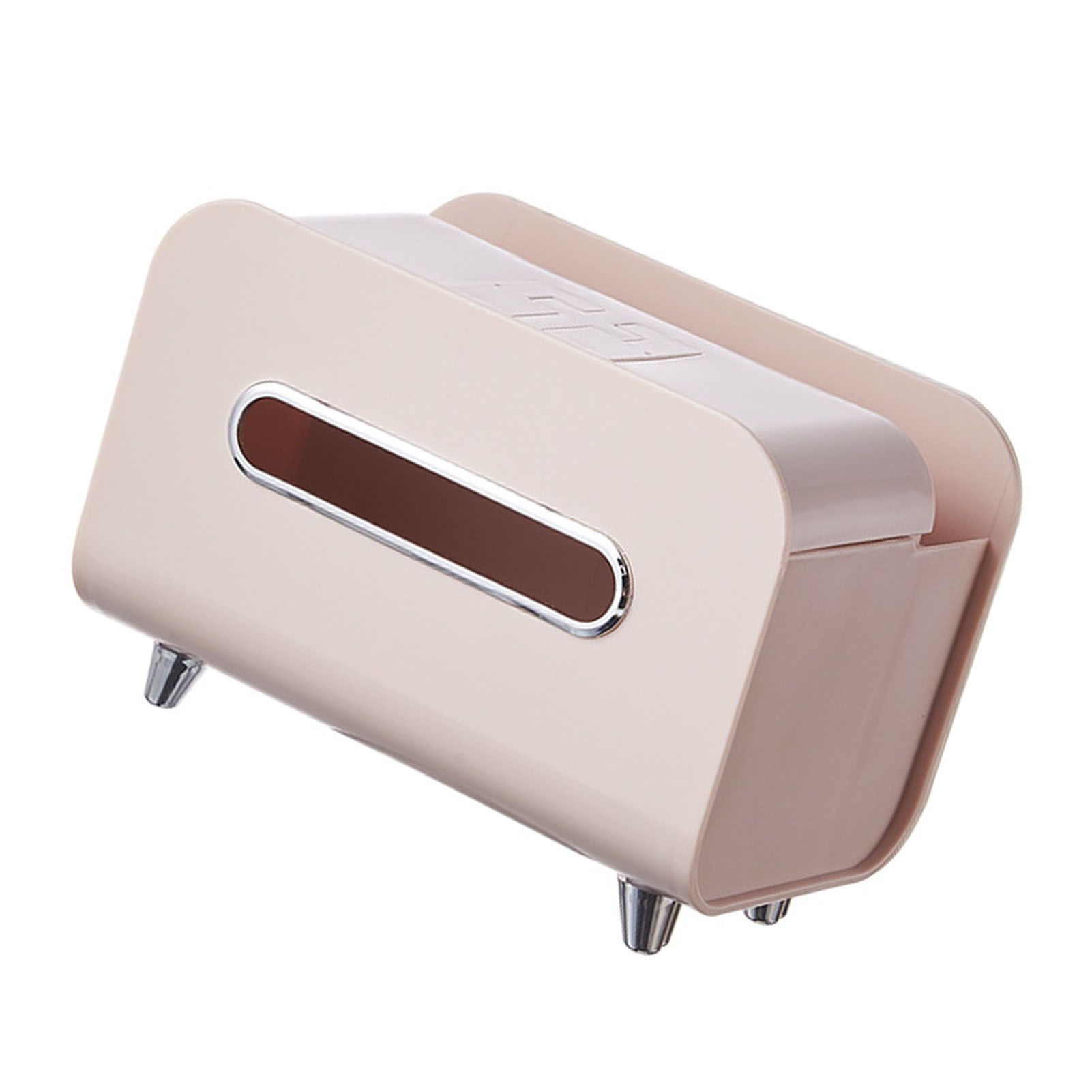 Desktop Tissue Box Multifunction Tissue Storage Dispenser with Phone Holder view 3