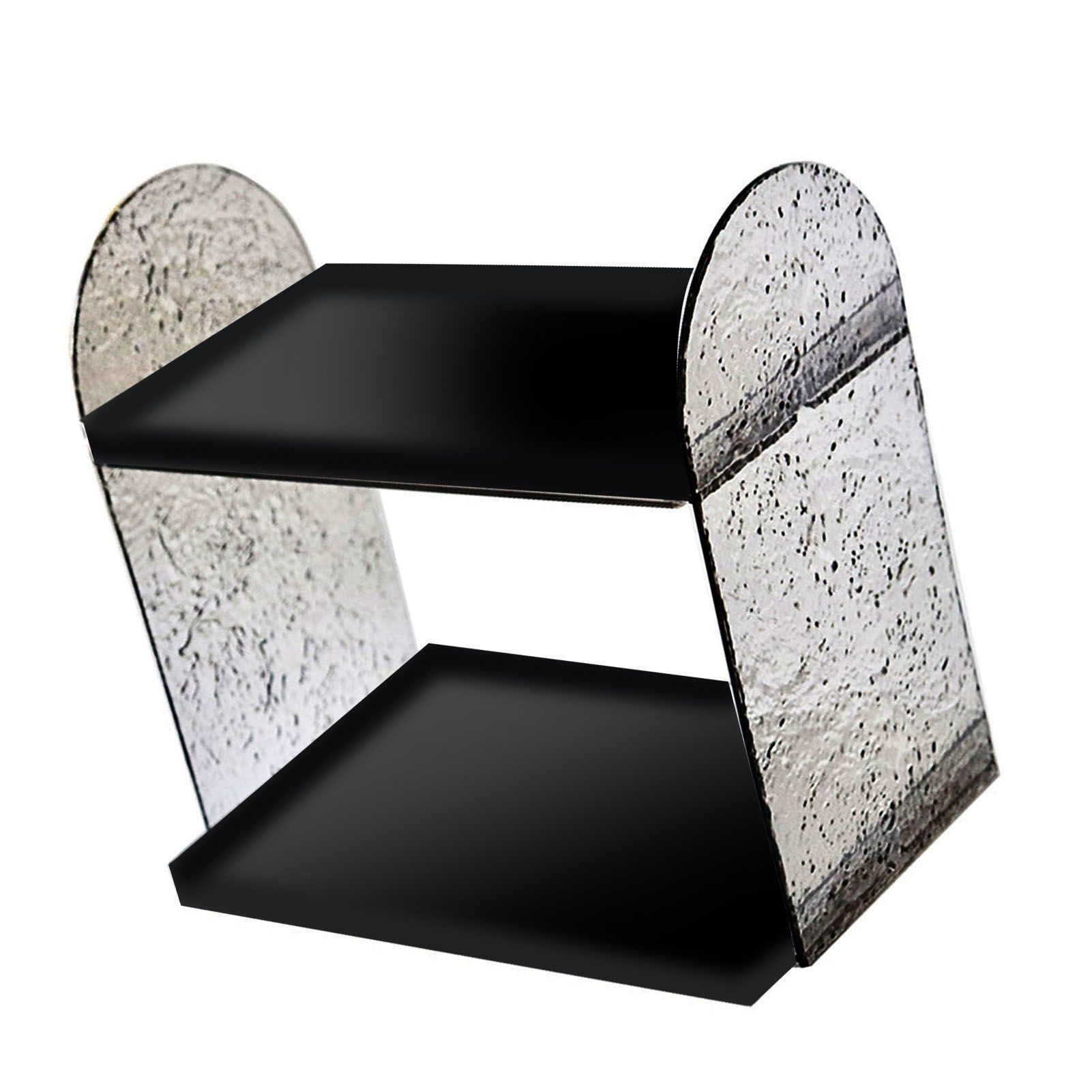 2 Tier Desk Organizer Double Layer Storage Rack Transparent Desktop Stand view 2