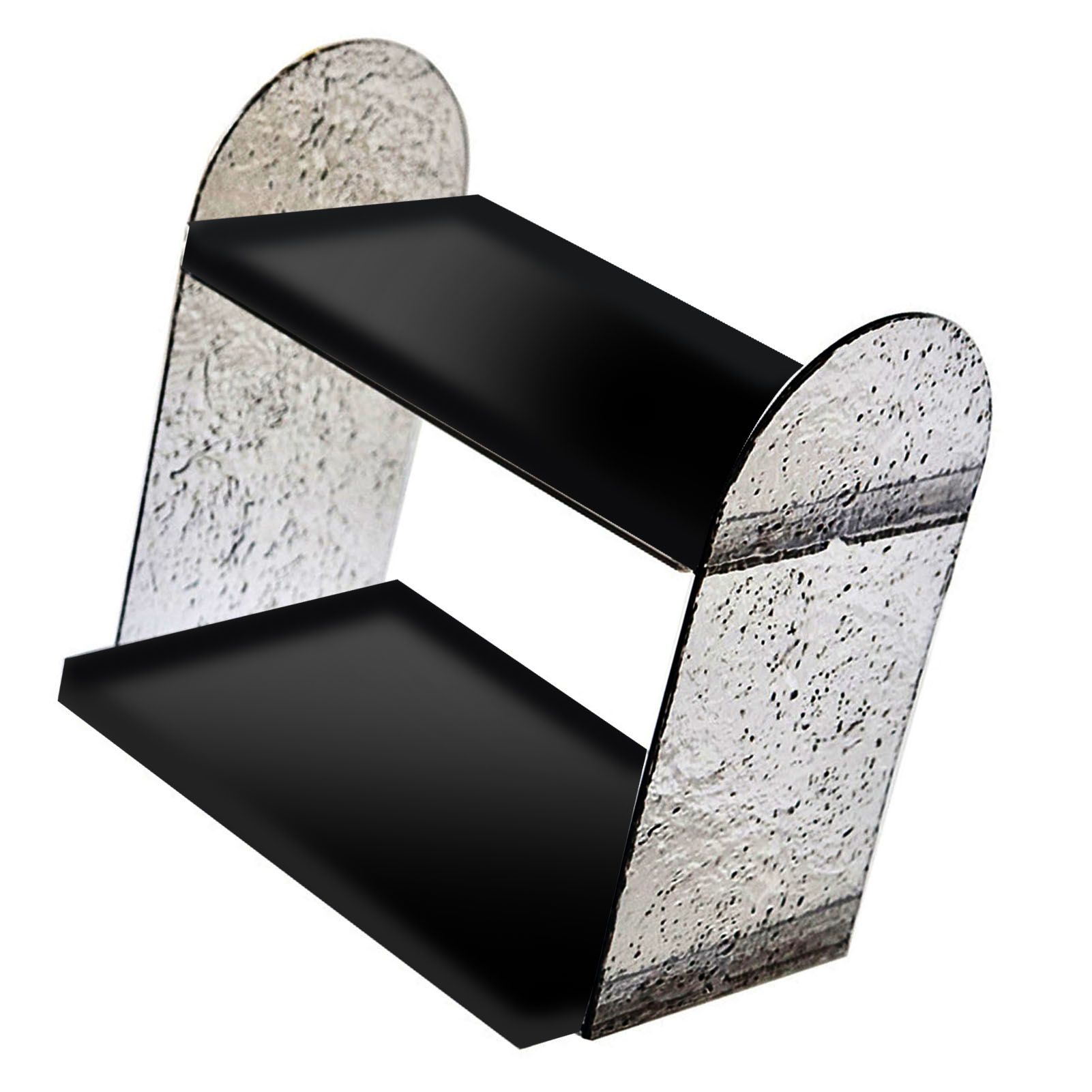 2 Tier Desk Organizer Double Layer Storage Rack Transparent Desktop Stand view 3
