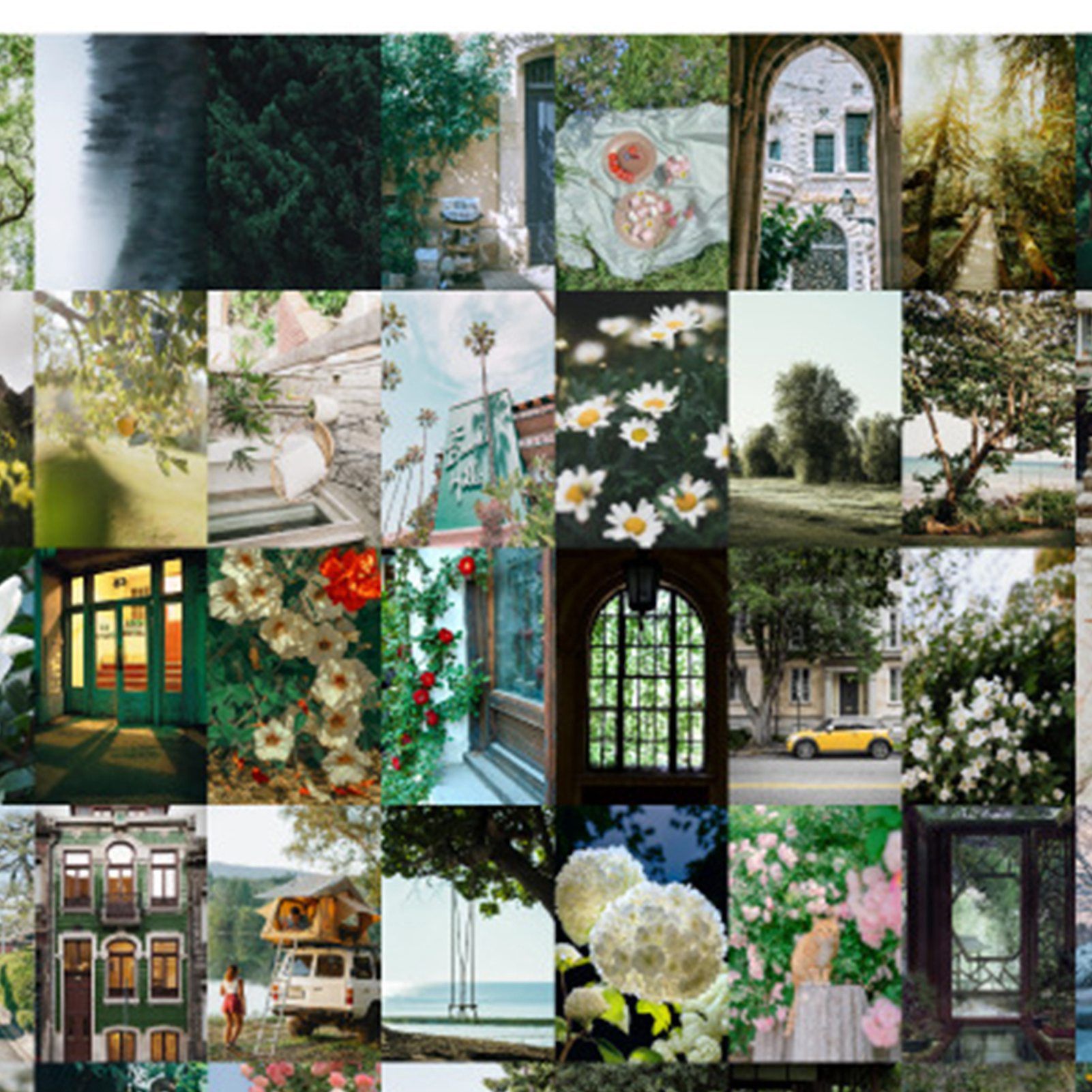 50PCS Nature Landscape Stickers Decorative Aesthetic Travel Scenery view 7