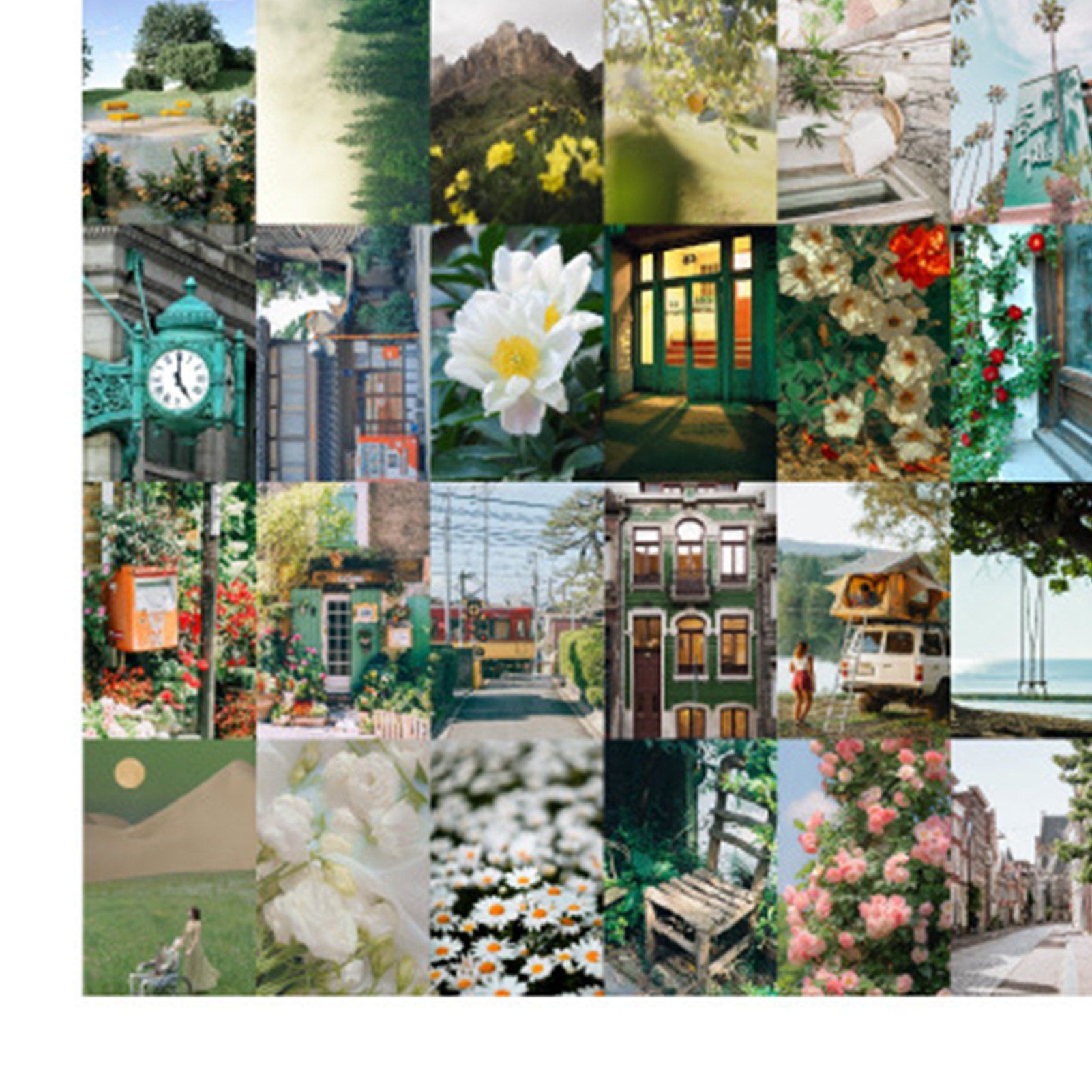 50PCS Nature Landscape Stickers Decorative Aesthetic Travel Scenery view 8