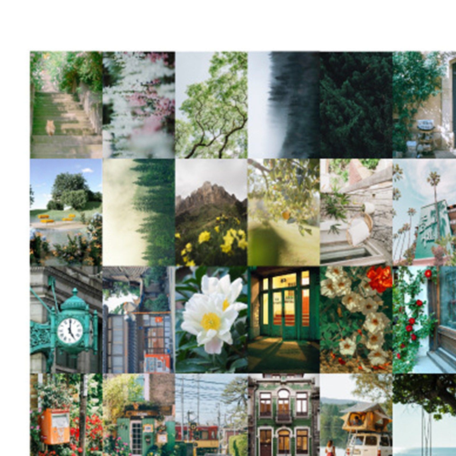 50PCS Nature Landscape Stickers Decorative Aesthetic Travel Scenery view 9