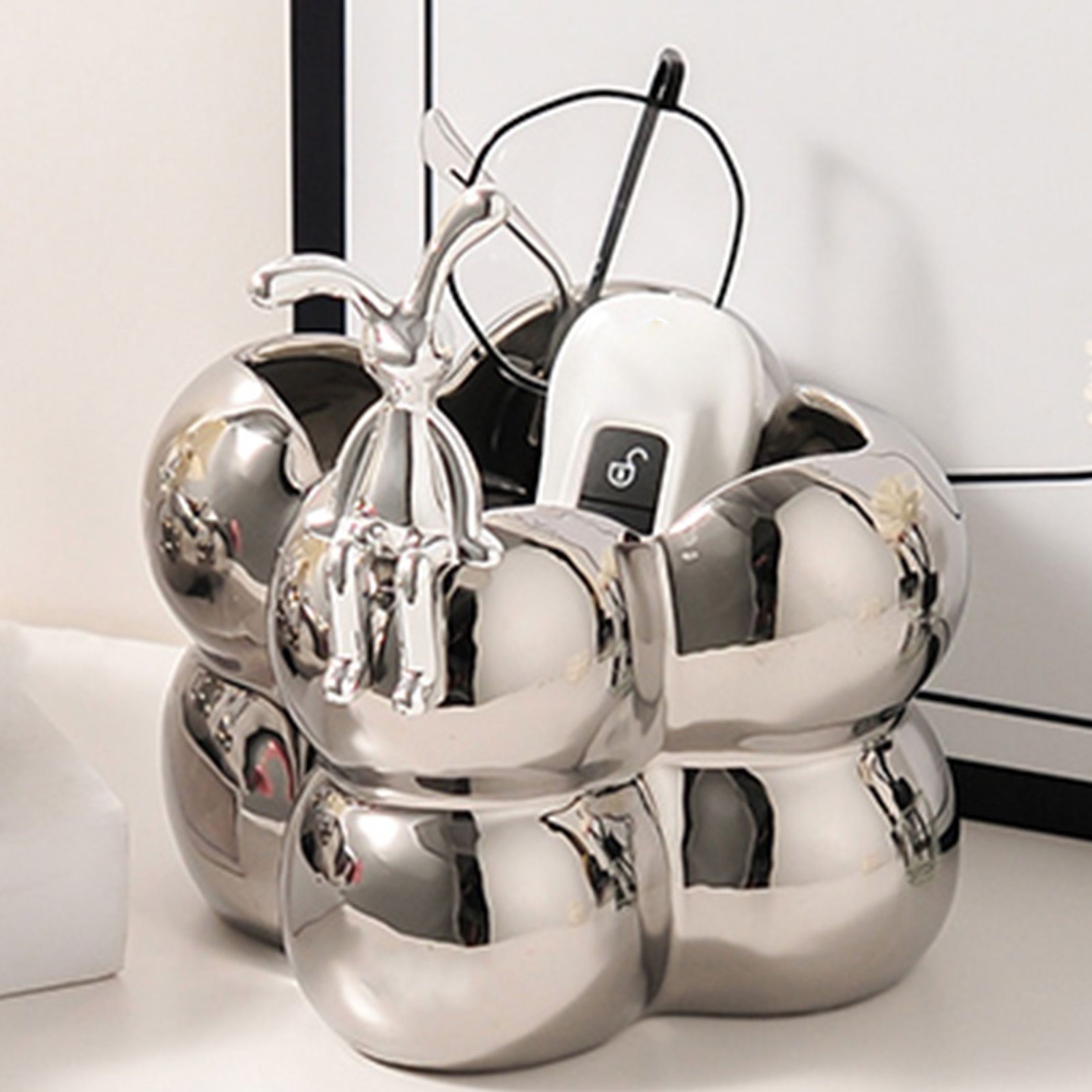 Storage Box Ceramic Modern Exquisite Rabbit Shape Decoration Multipurpose view 9