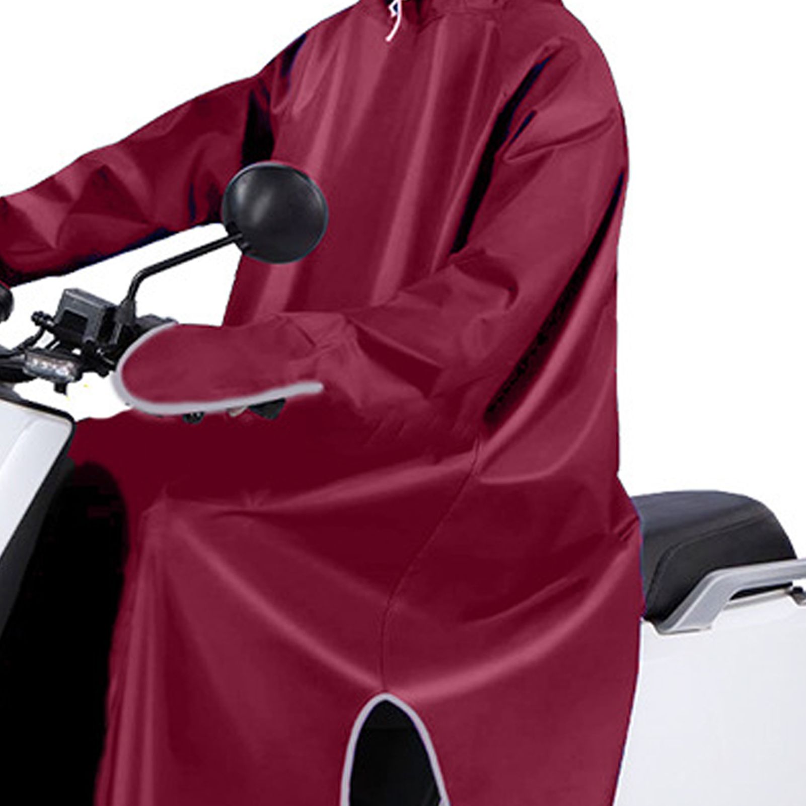 Electric Bike Raincoat Enlarged Protection Oxford Cloth Adults Sleeve Rain view 8