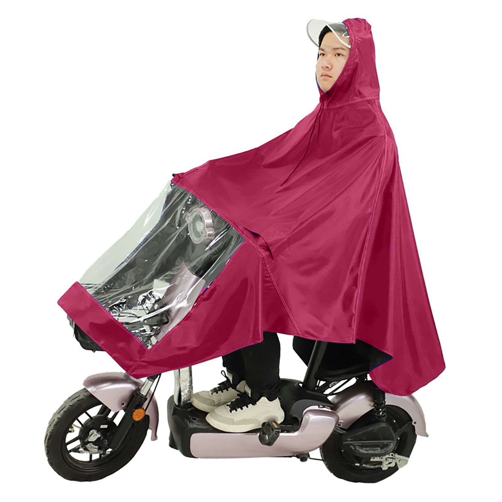 Motorcycle Rain Poncho Rainstorm Protection Unisex Single Oxford Cloth view 2