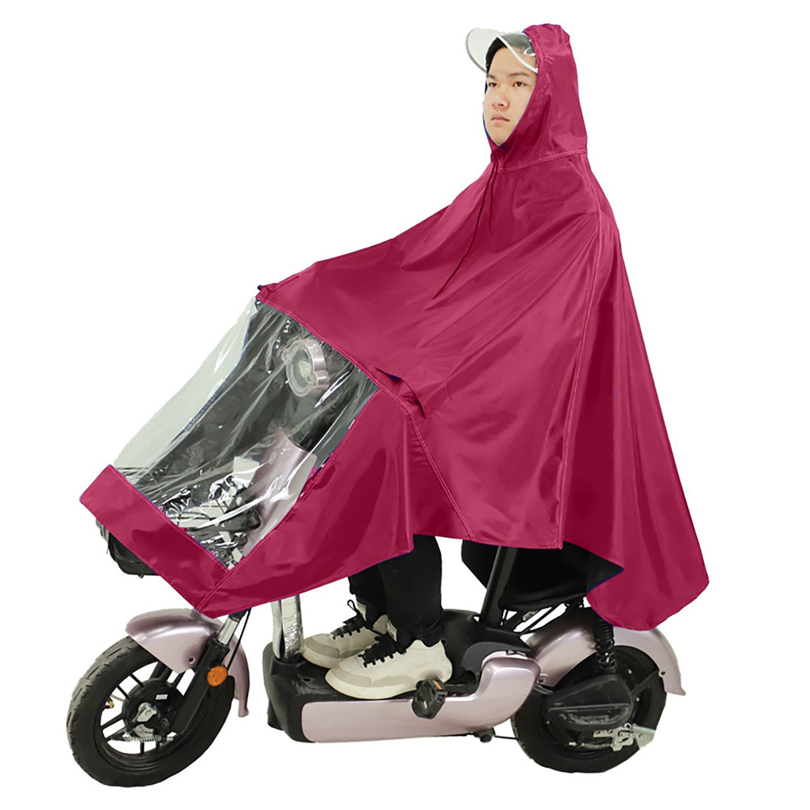 Motorcycle Rain Poncho Rainstorm Protection Unisex Single Oxford Cloth view 3