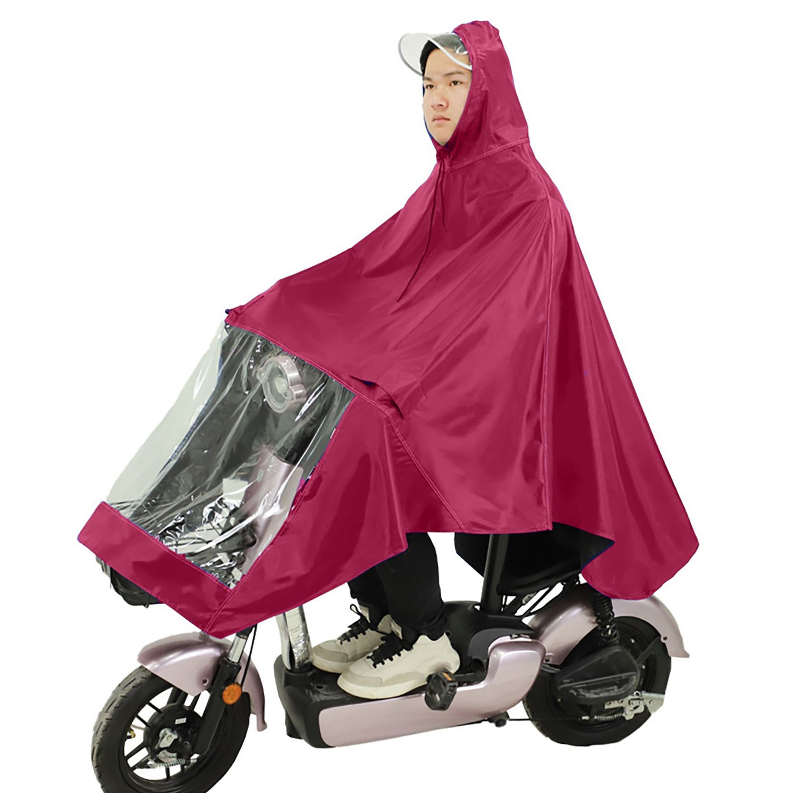 Motorcycle Rain Poncho Rainstorm Protection Unisex Single Oxford Cloth view 5