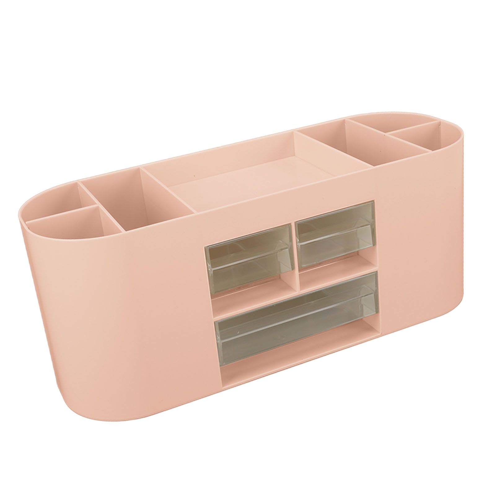 Pen Holder with Transparent Drawers Large Capacity Multiple Compartment view 5