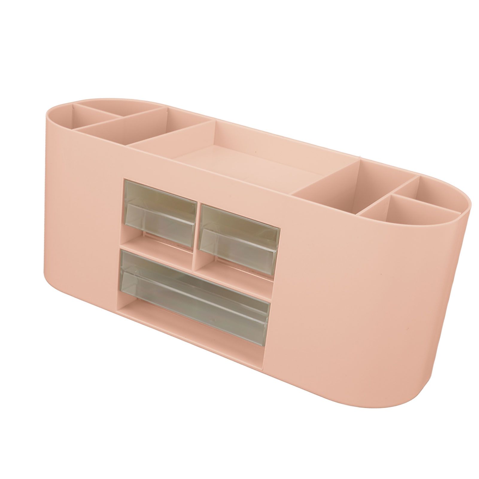 Pen Holder with Transparent Drawers Large Capacity Multiple Compartment view 6