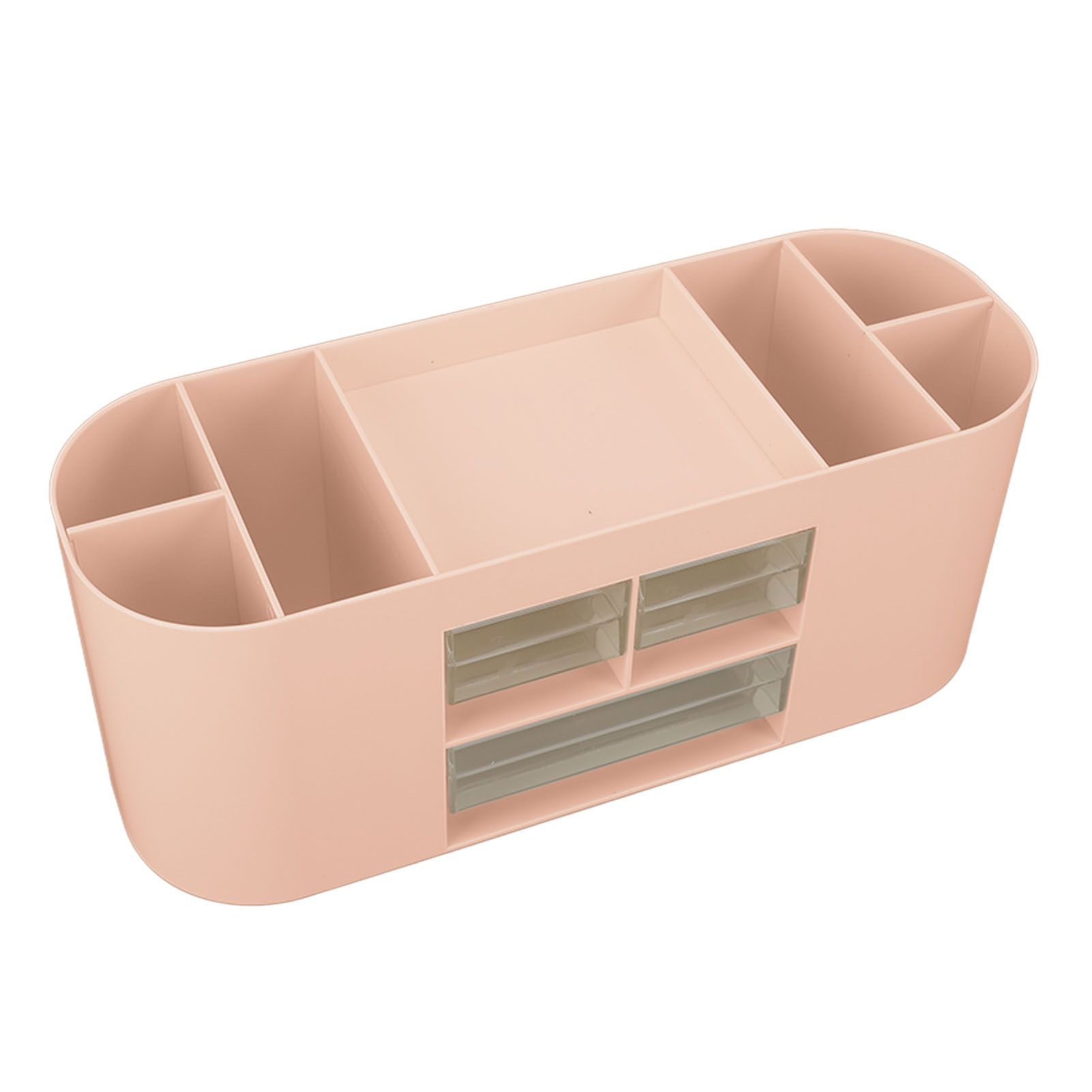 Pen Holder with Transparent Drawers Large Capacity Multiple Compartment view 9