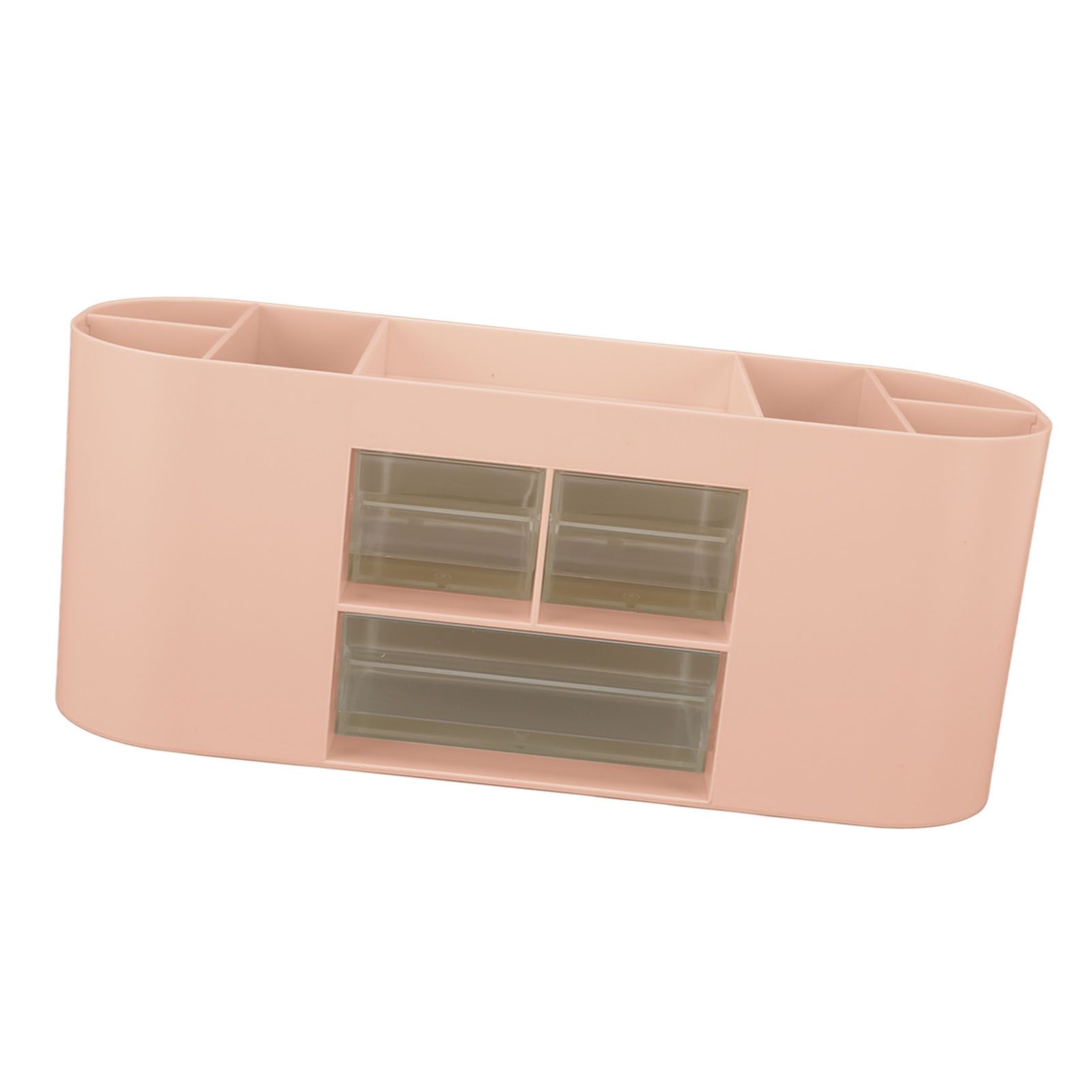 Pen Holder with Transparent Drawers Large Capacity Multiple Compartment view 15