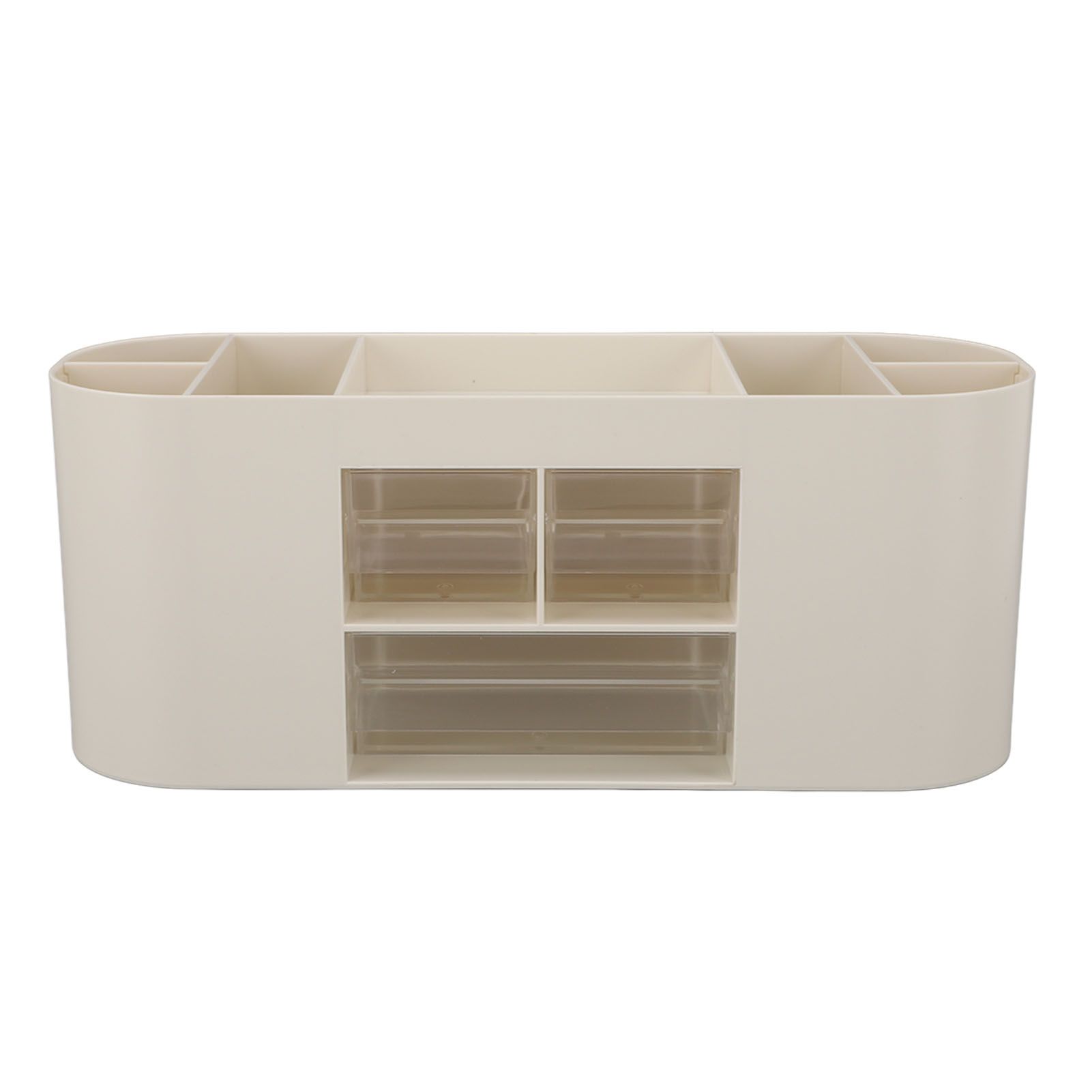 Pen Holder with Transparent Drawers Large Capacity Multiple Compartment view 3