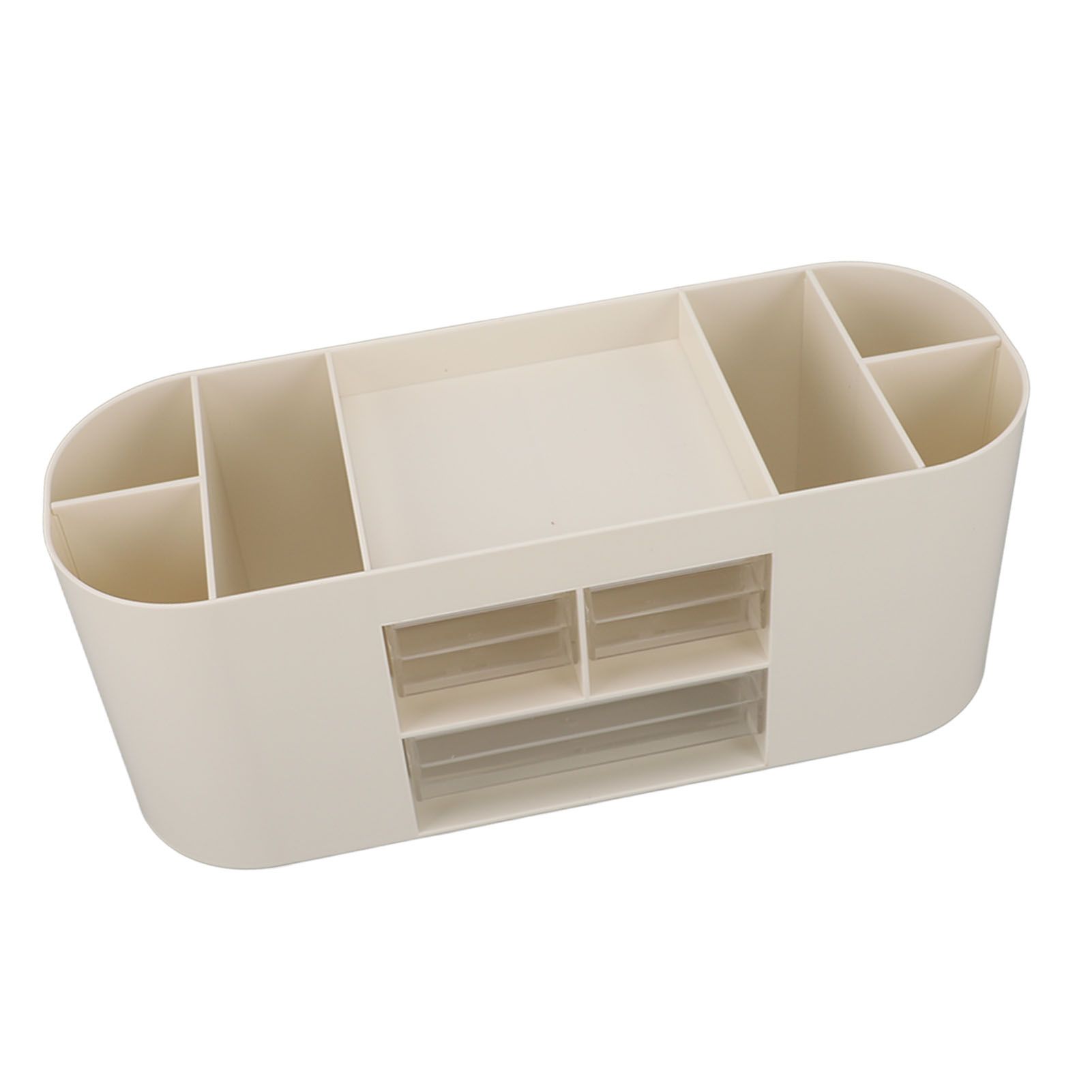 Pen Holder with Transparent Drawers Large Capacity Multiple Compartment view 4