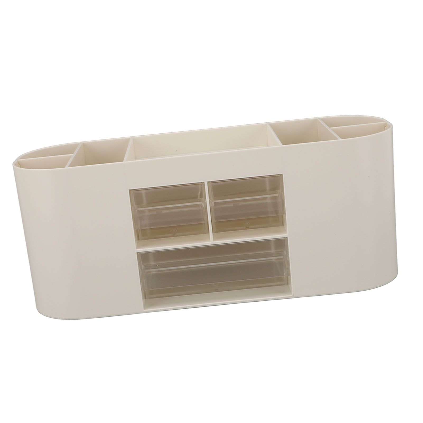Pen Holder with Transparent Drawers Large Capacity Multiple Compartment view 7