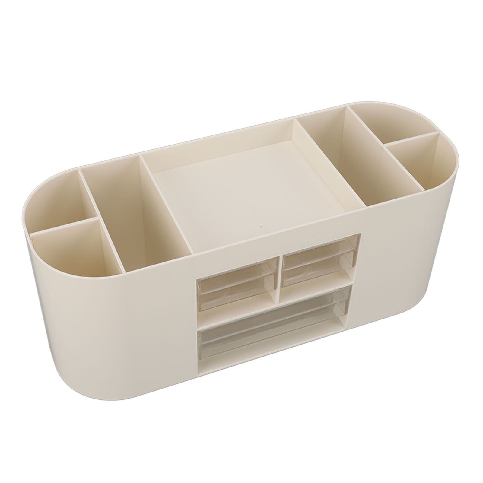 Pen Holder with Transparent Drawers Large Capacity Multiple Compartment view 9