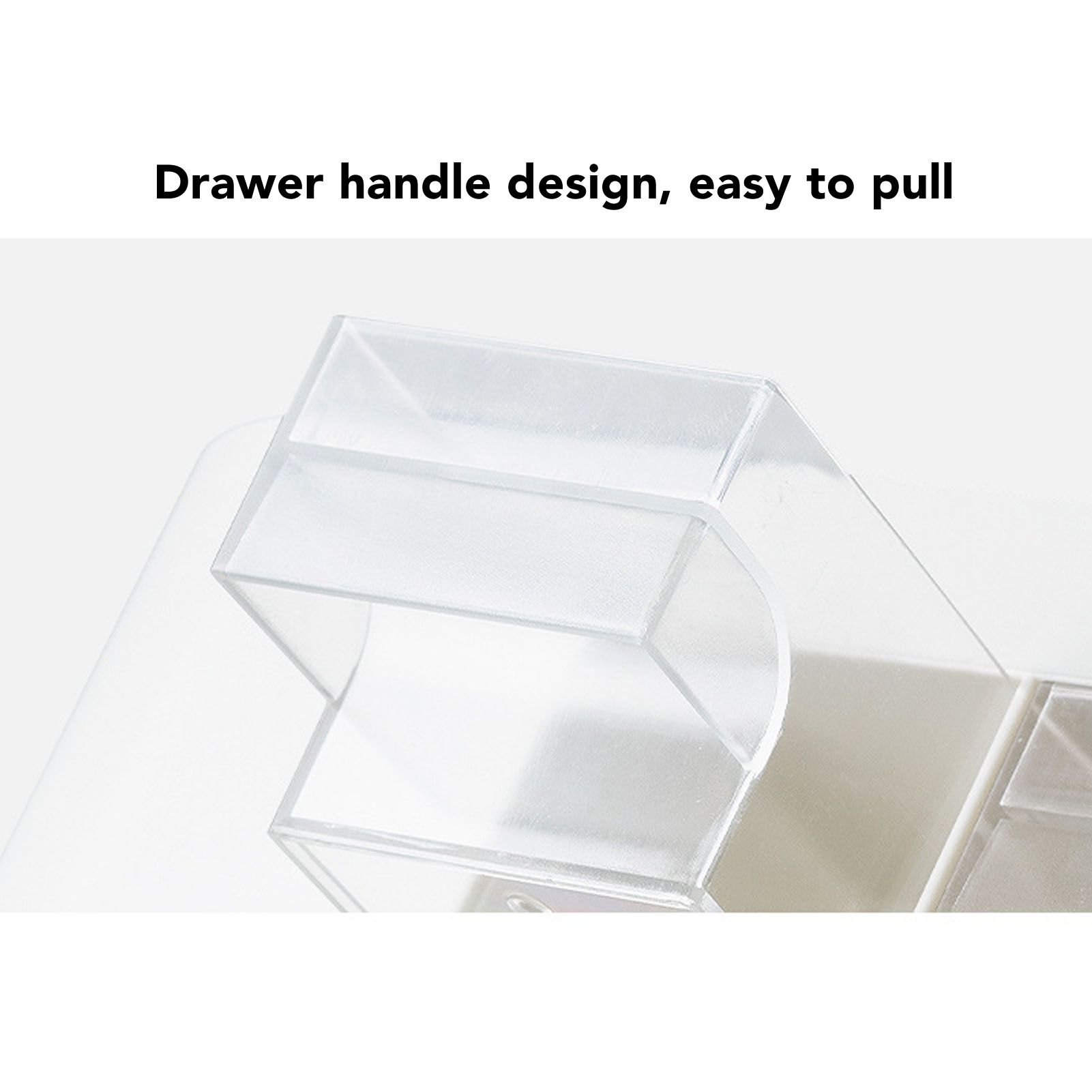 Pen Holder with Transparent Drawers Large Capacity Multiple Compartment view 14