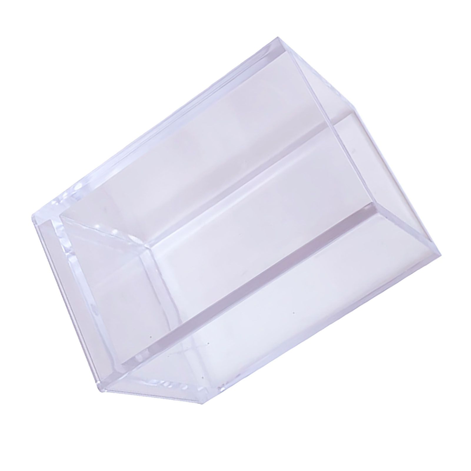 Acrylic Pencil Pen Holder Cup Transparent Clear Makeup Brush Storage Box view 2