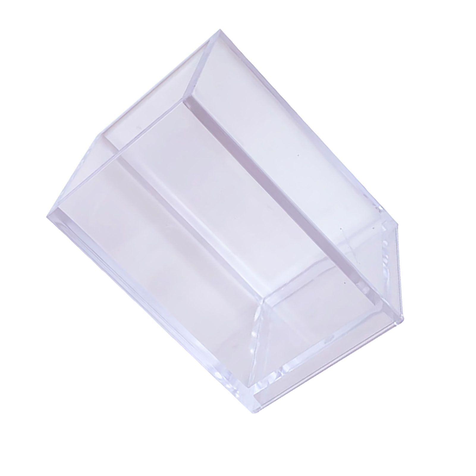 Acrylic Pencil Pen Holder Cup Transparent Clear Makeup Brush Storage Box view 3