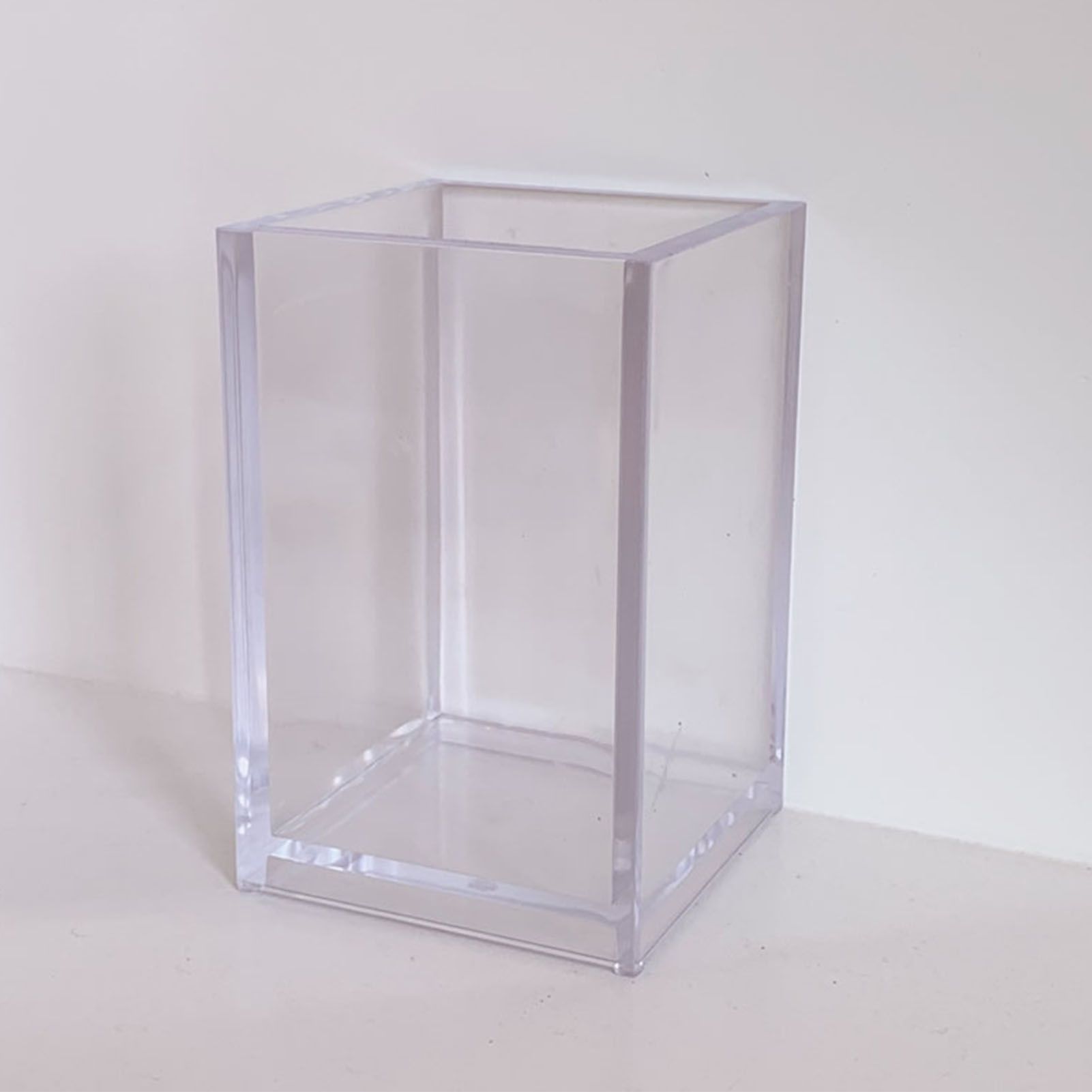 Acrylic Pencil Pen Holder Cup Transparent Clear Makeup Brush Storage Box view 10