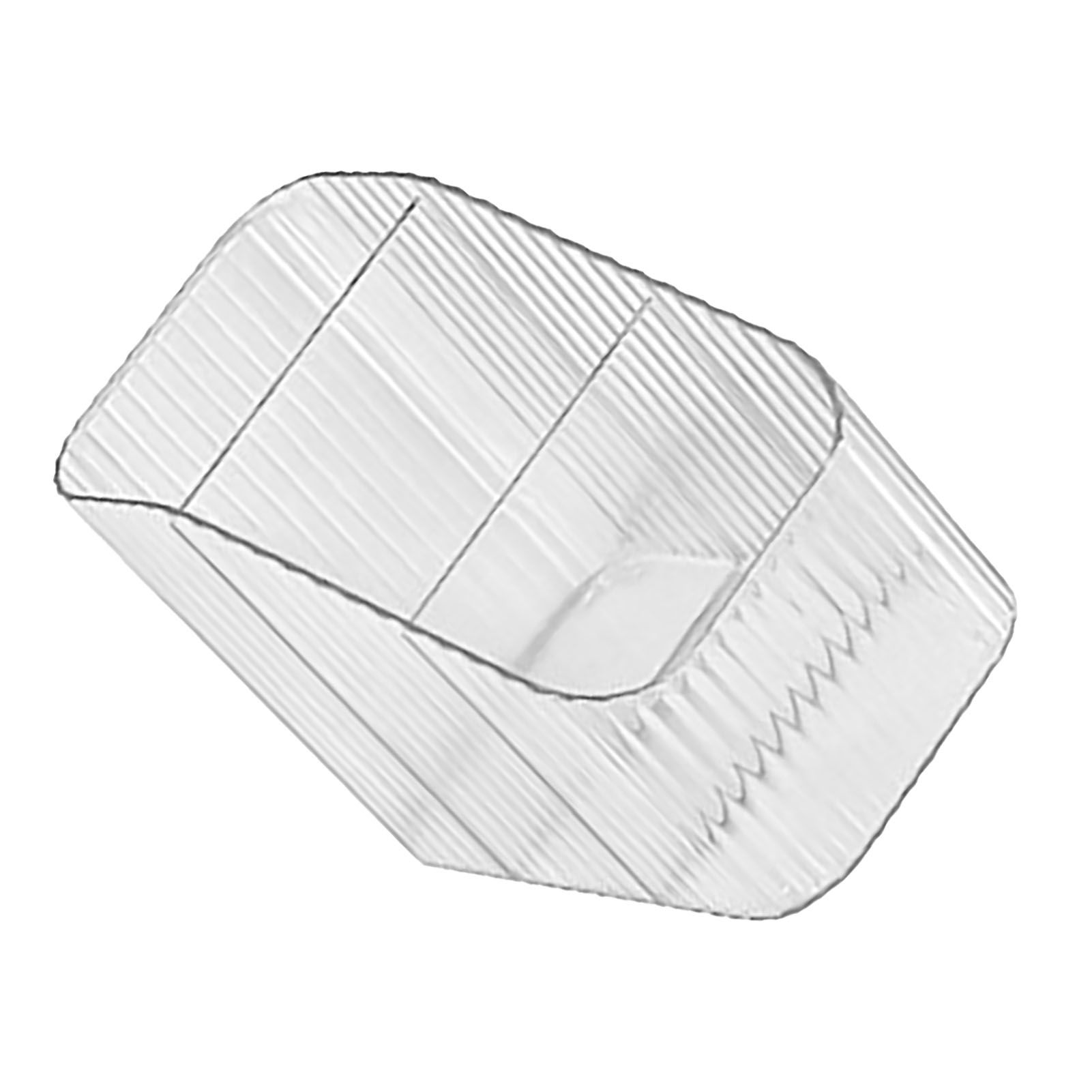 Pen Holder with 3 Compartments PP Transparent Makeup Brush Holder Desktop view 4
