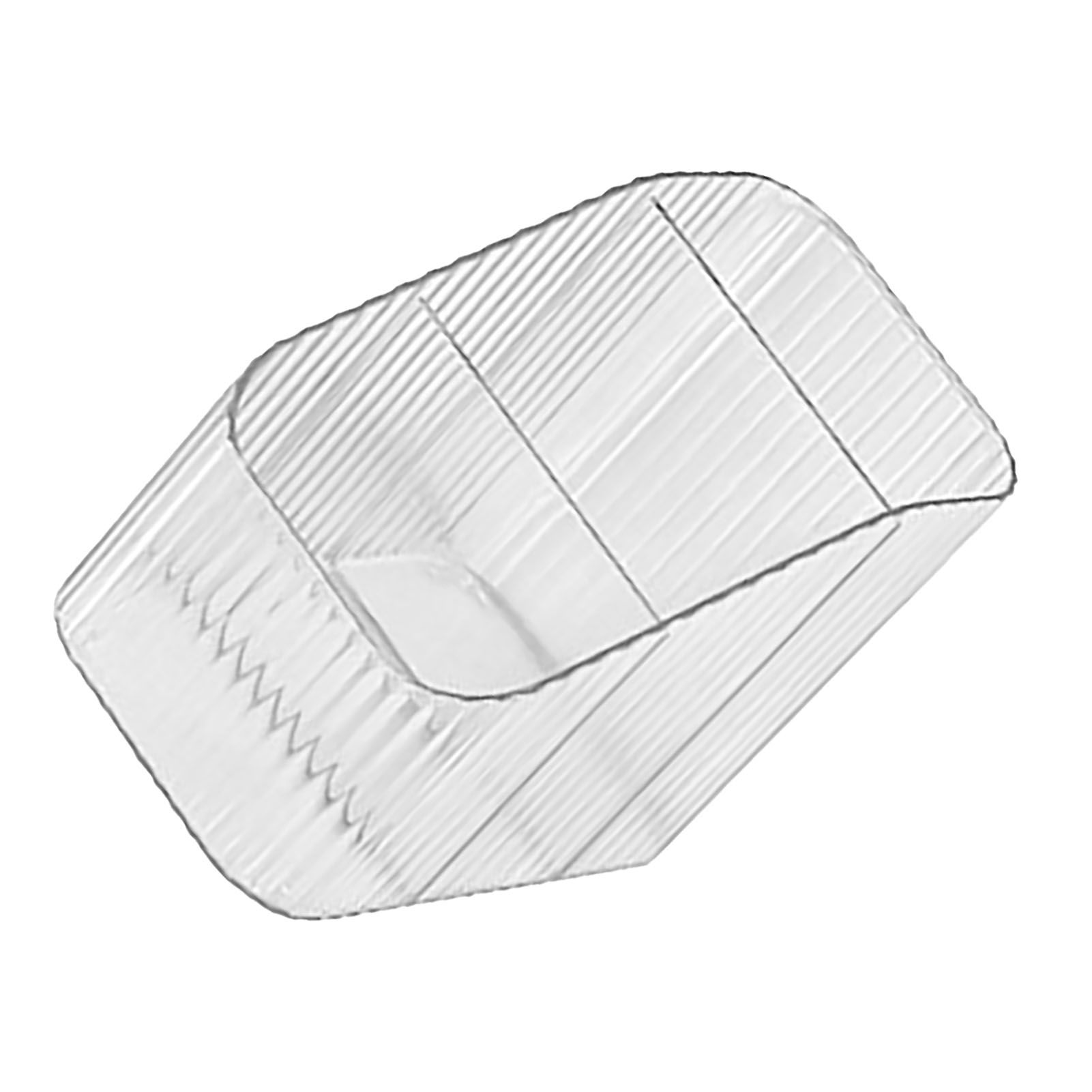 Pen Holder with 3 Compartments PP Transparent Makeup Brush Holder Desktop view 8