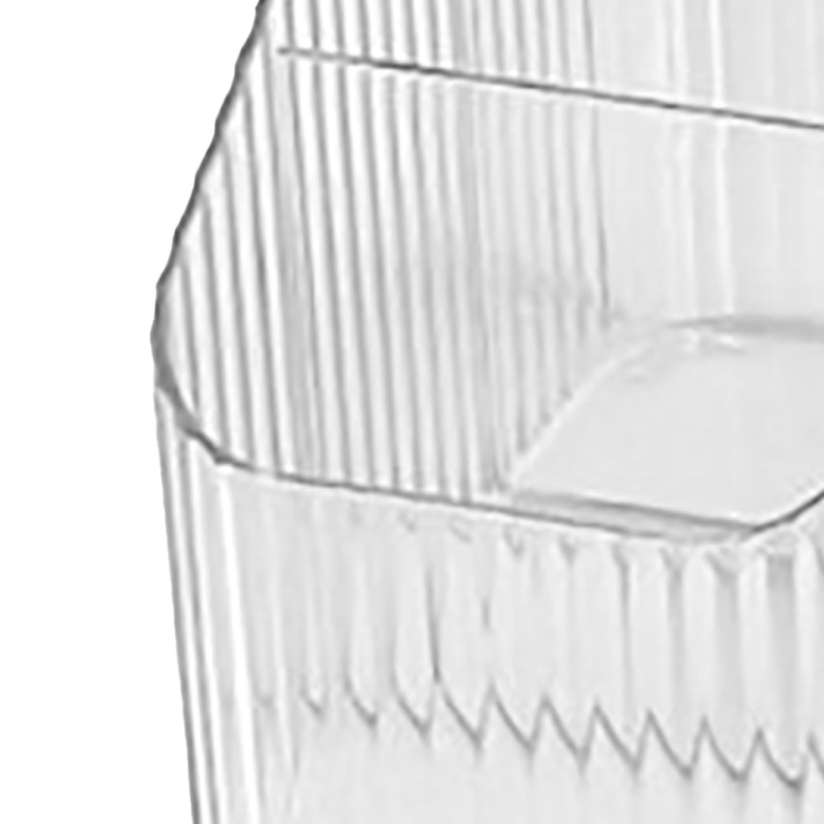 Pen Holder with 3 Compartments PP Transparent Makeup Brush Holder Desktop view 15