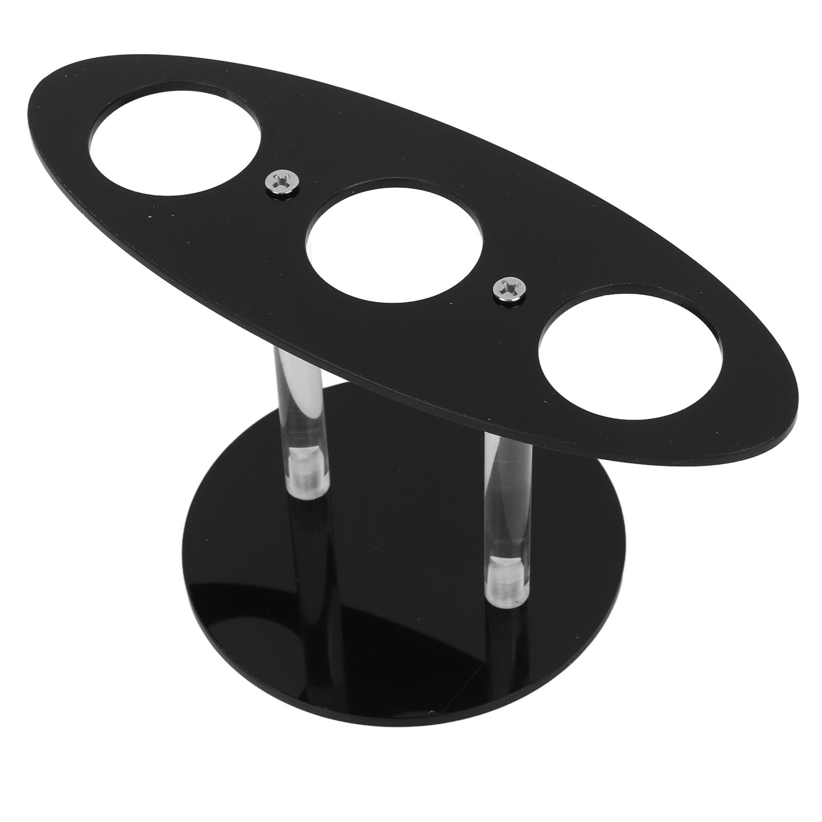 Ice Cream Cone Holder Stand Acrylic 3 Holes Hand Roll Sushi Display Stand for view 2