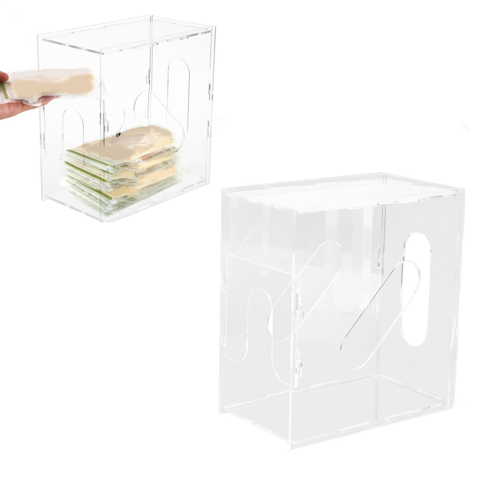 Breast Milk Freezer Storage Organizer Acrylic Transparent Removable Breast view 11