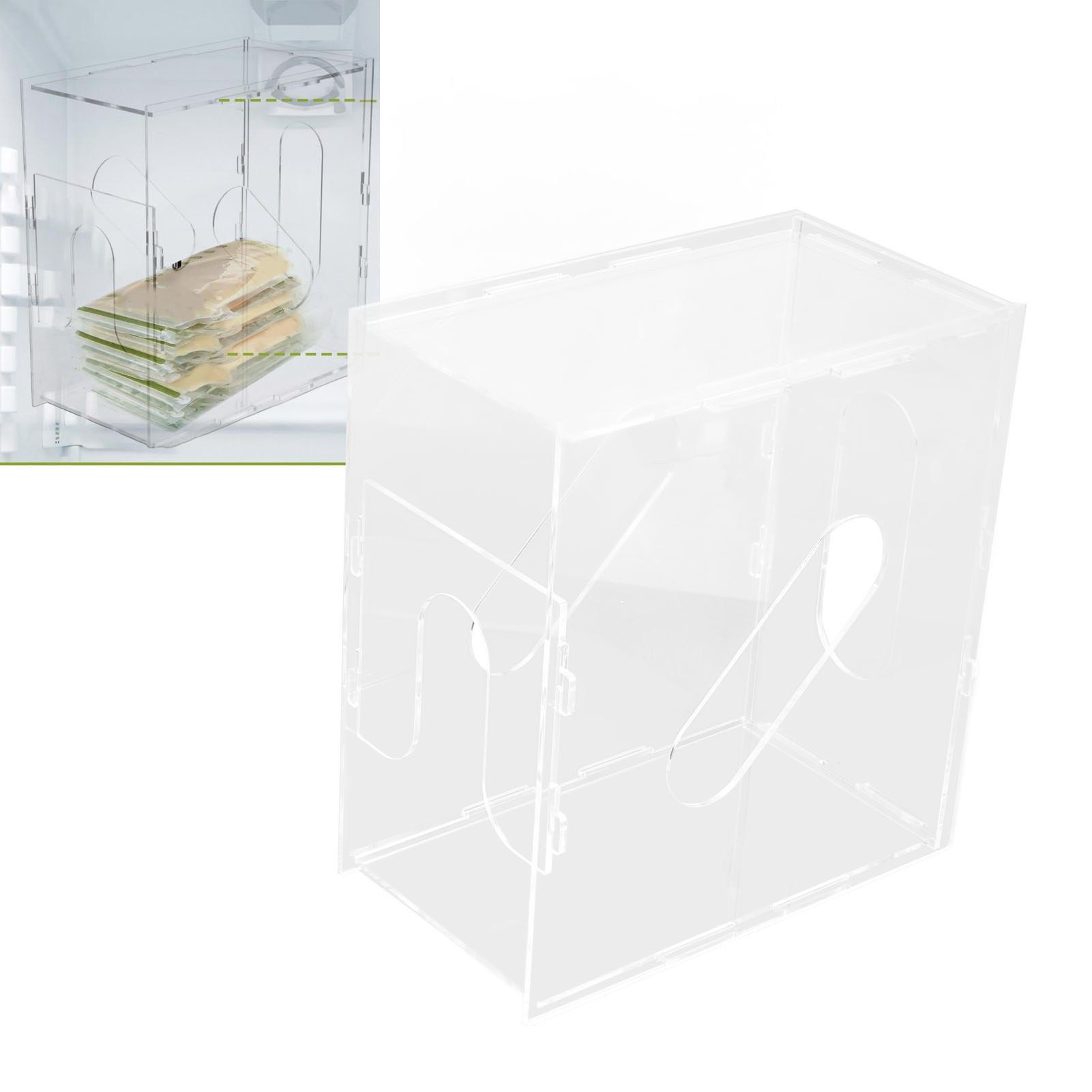 Breast Milk Freezer Storage Organizer Acrylic Transparent Removable Breast view 12
