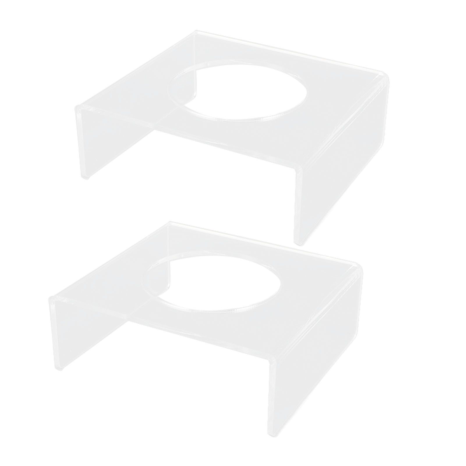 2PCS Football Stand Clear Display Holder Acrylic Stable Support Anti Scratch view 2