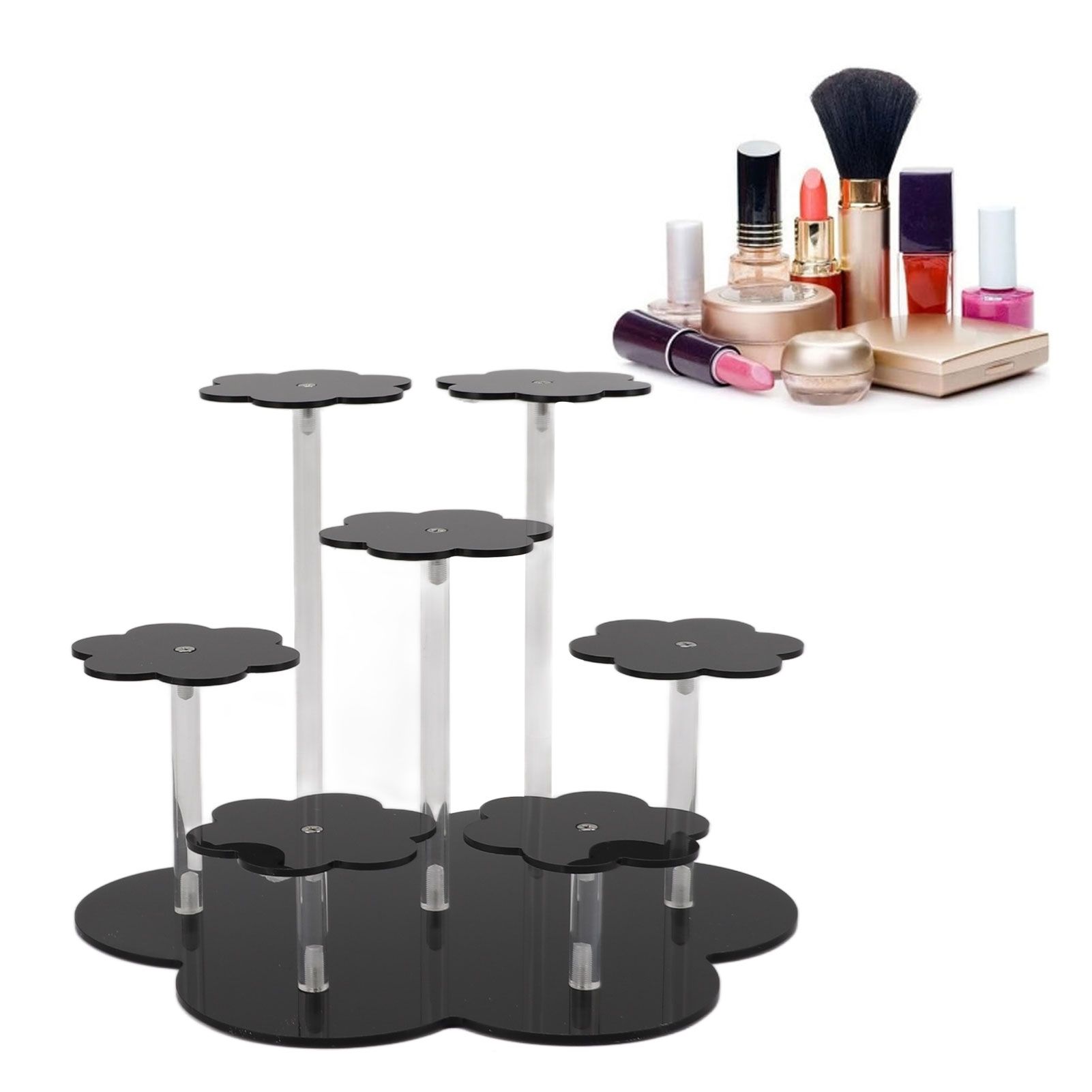 Acrylic Display Stand Figures Perfume Organizers Storage Risers Cupcake view 11