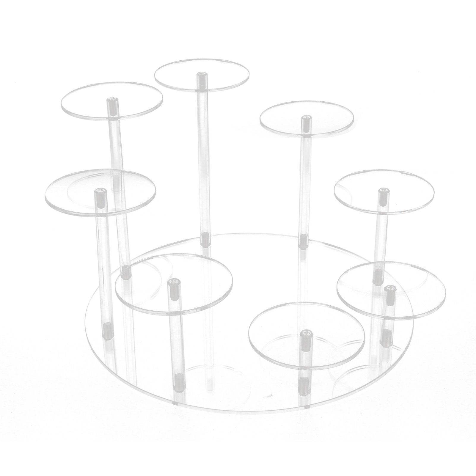 Acrylic Cupcake Stands Stable Round Anime Figure Doll Platter Display Stand view 7
