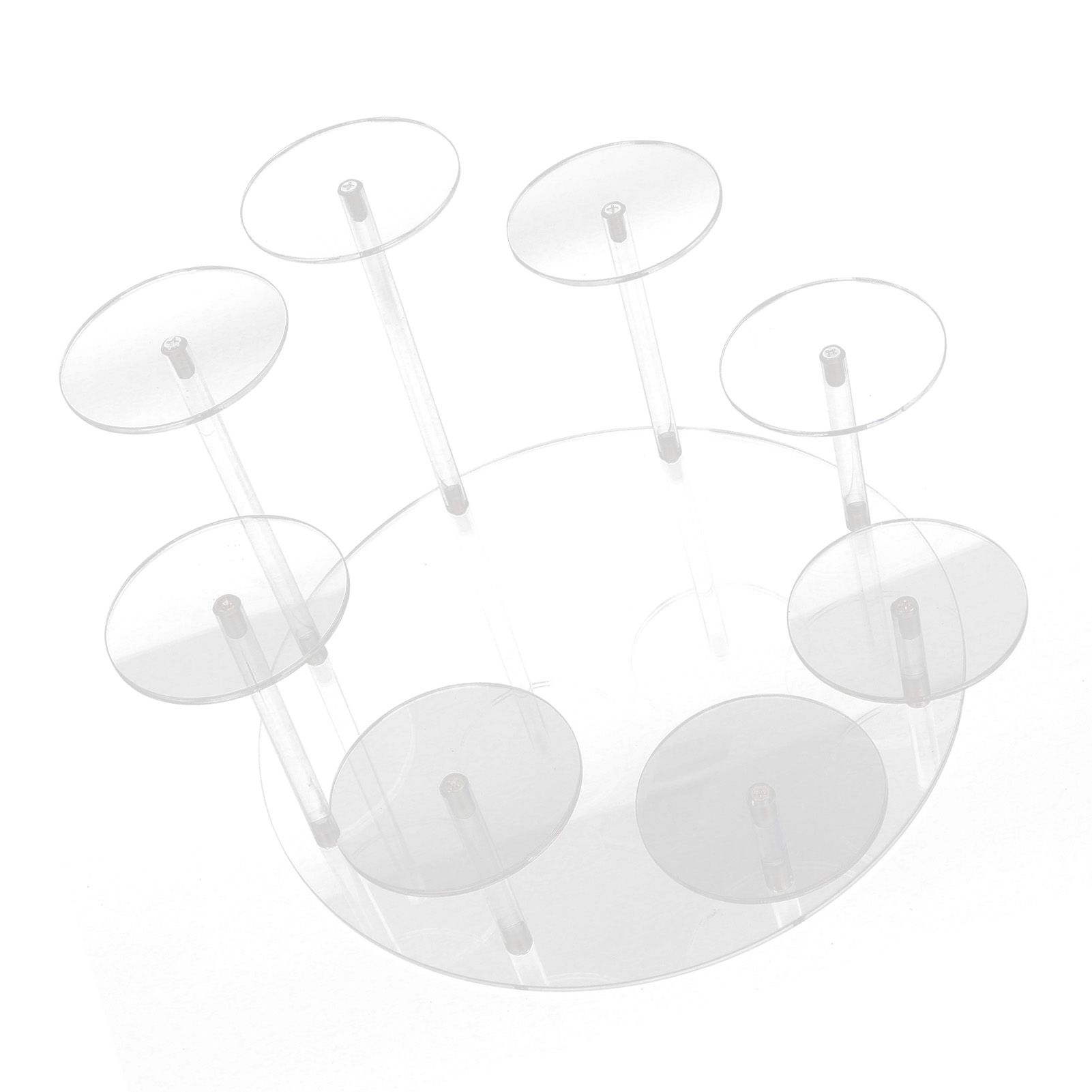 Acrylic Cupcake Stands Stable Round Anime Figure Doll Platter Display Stand view 9