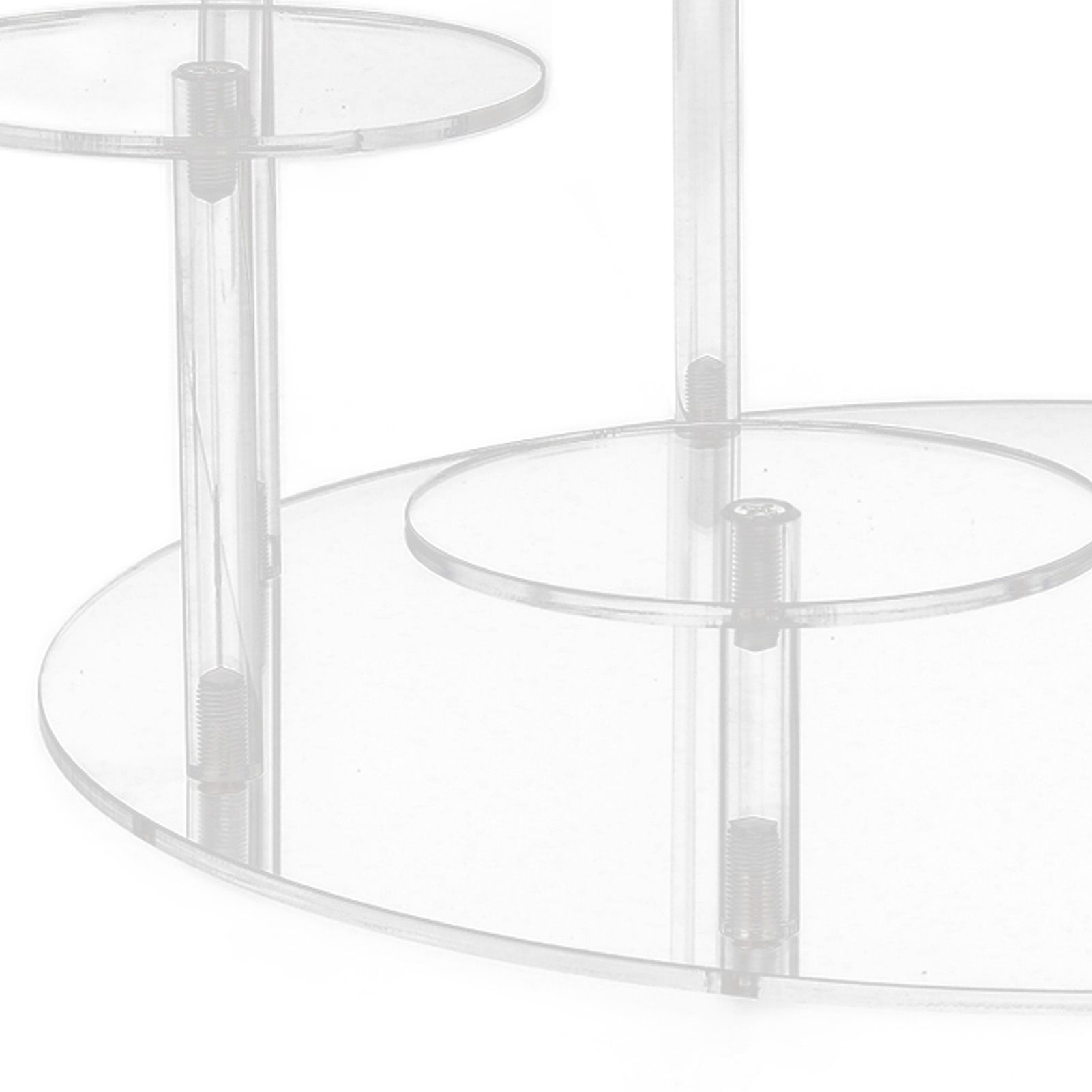 Acrylic Cupcake Stands Stable Round Anime Figure Doll Platter Display Stand view 14