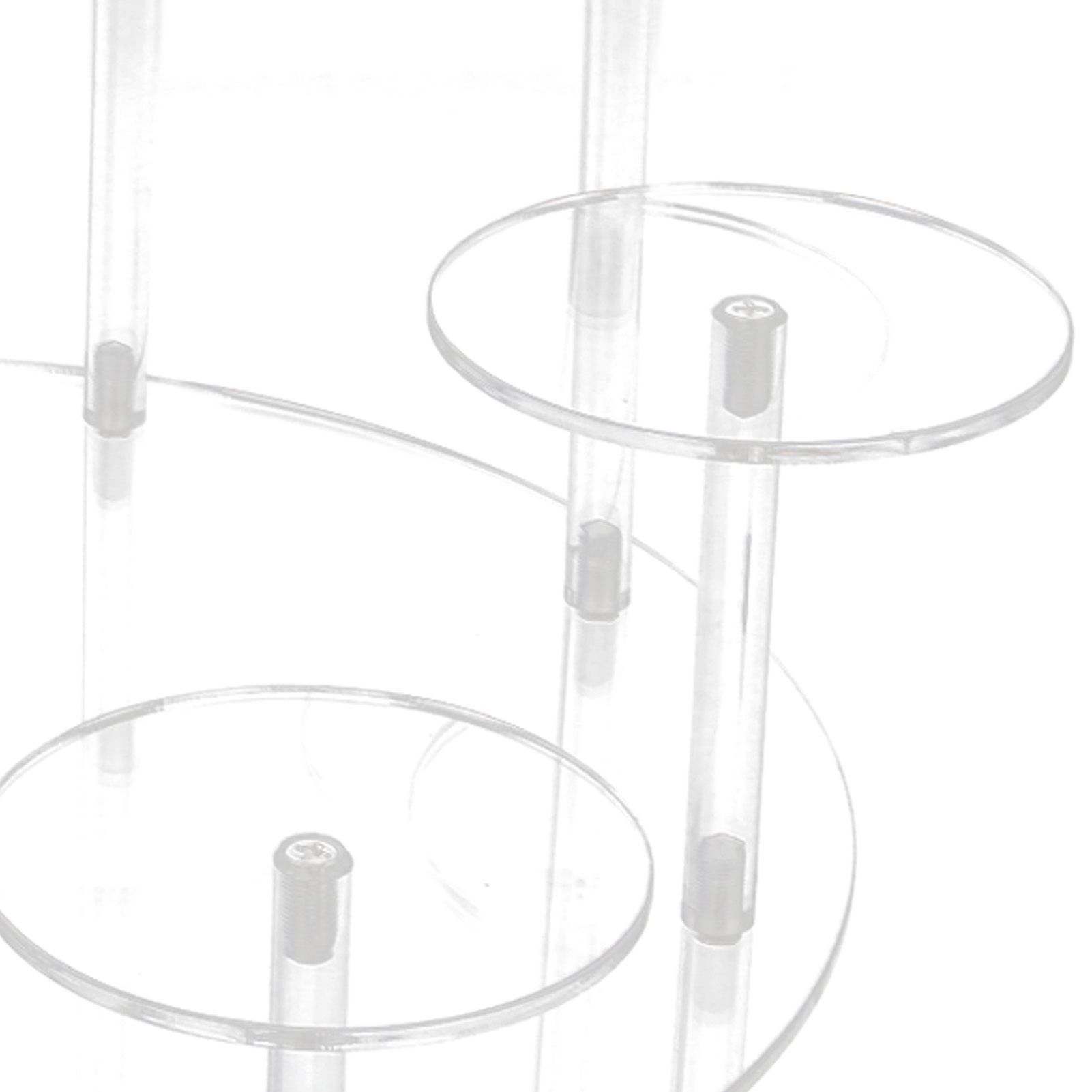 Acrylic Cupcake Stands Stable Round Anime Figure Doll Platter Display Stand view 15