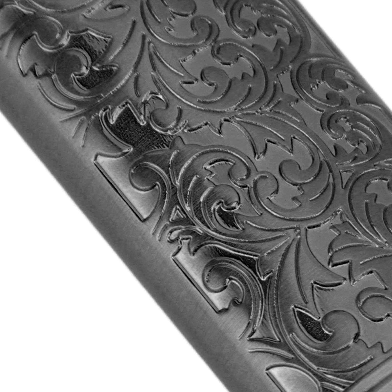 2PCS Lighter Case Cover Vintage Style Floral Stamped Zinc Alloy Shell for view 13