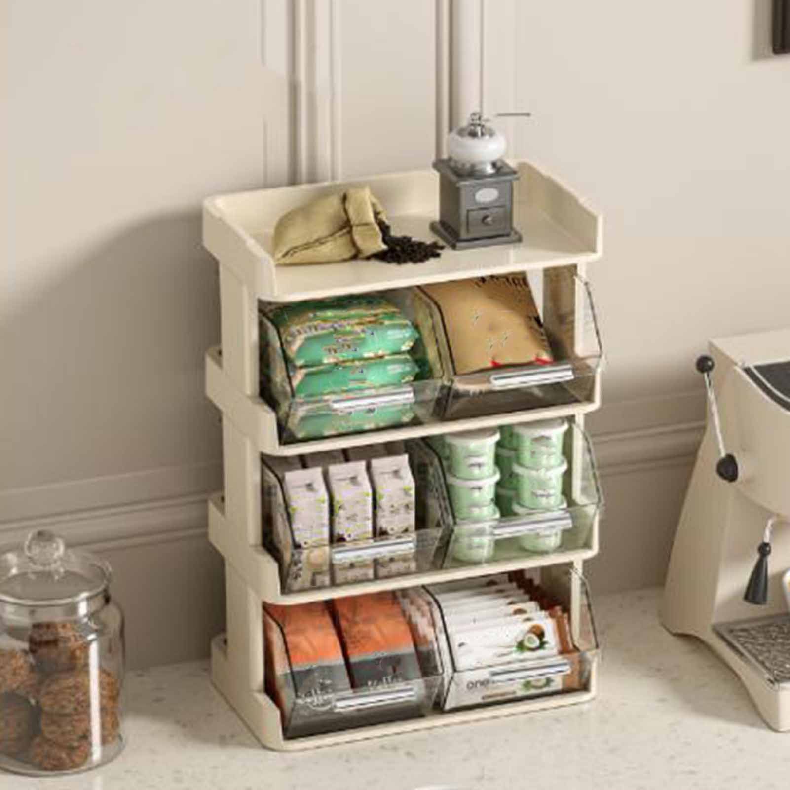 Tea Bag Organizer Office Bar Desktop Tea Bag Coffee Capsule Storage Rack view 6