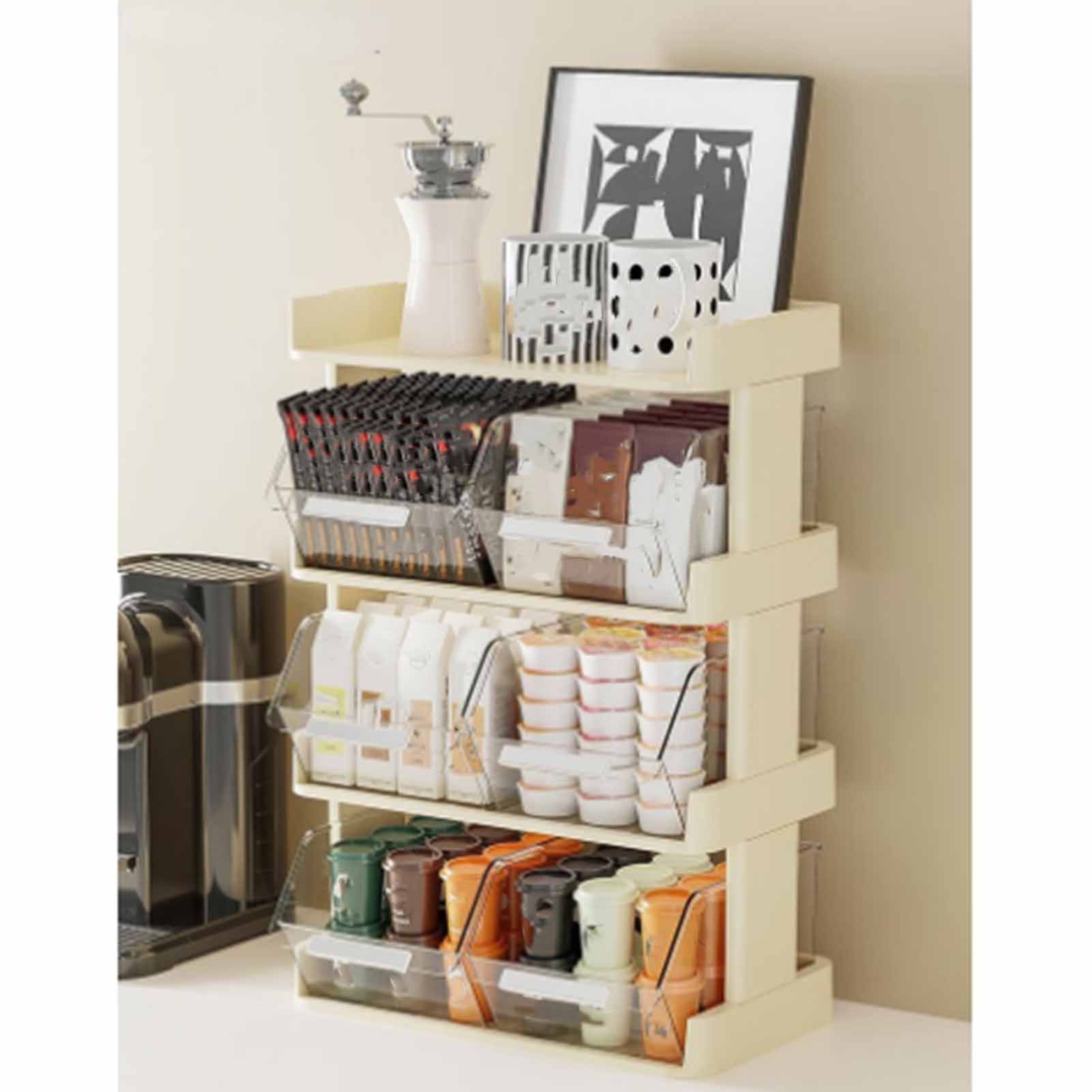 Tea Bag Organizer Office Bar Desktop Tea Bag Coffee Capsule Storage Rack view 13