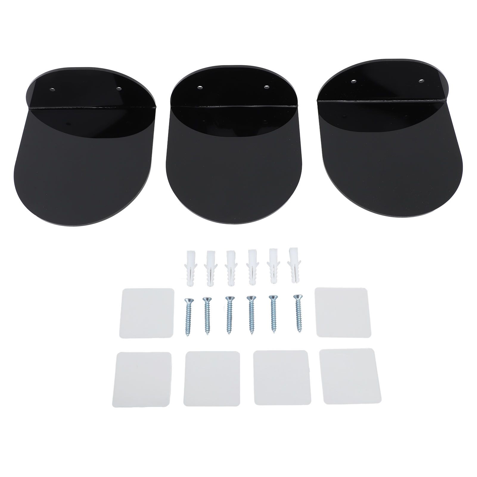 3pcs Wall Speaker Floating Shelves Acrylic Waterproof Wall Mounted Speaker