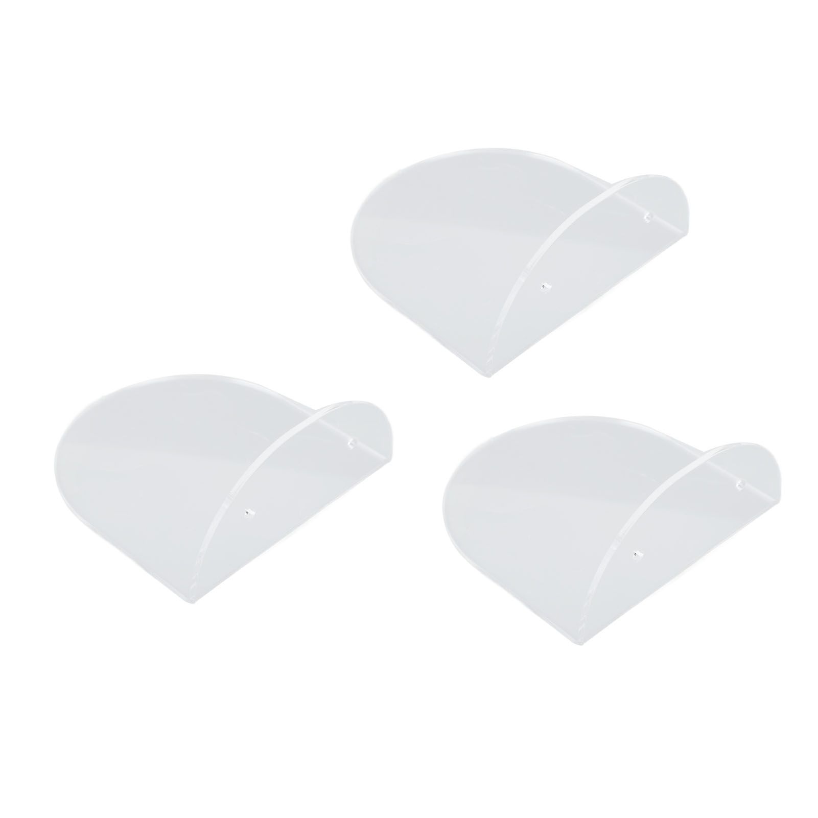 3pcs Wall Speaker Floating Shelves Acrylic Waterproof Wall Mounted Speaker view 5