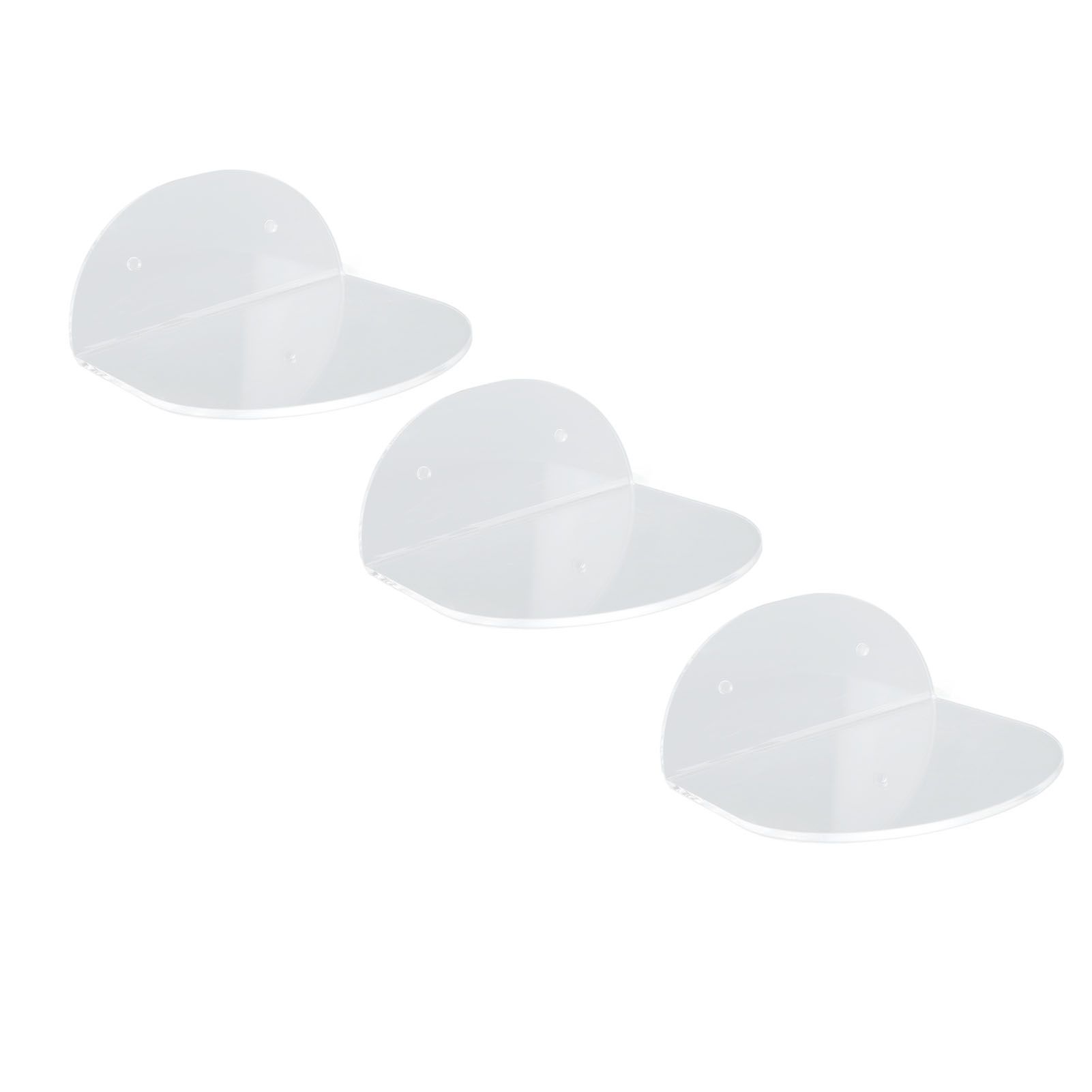 3pcs Wall Speaker Floating Shelves Acrylic Waterproof Wall Mounted Speaker view 7
