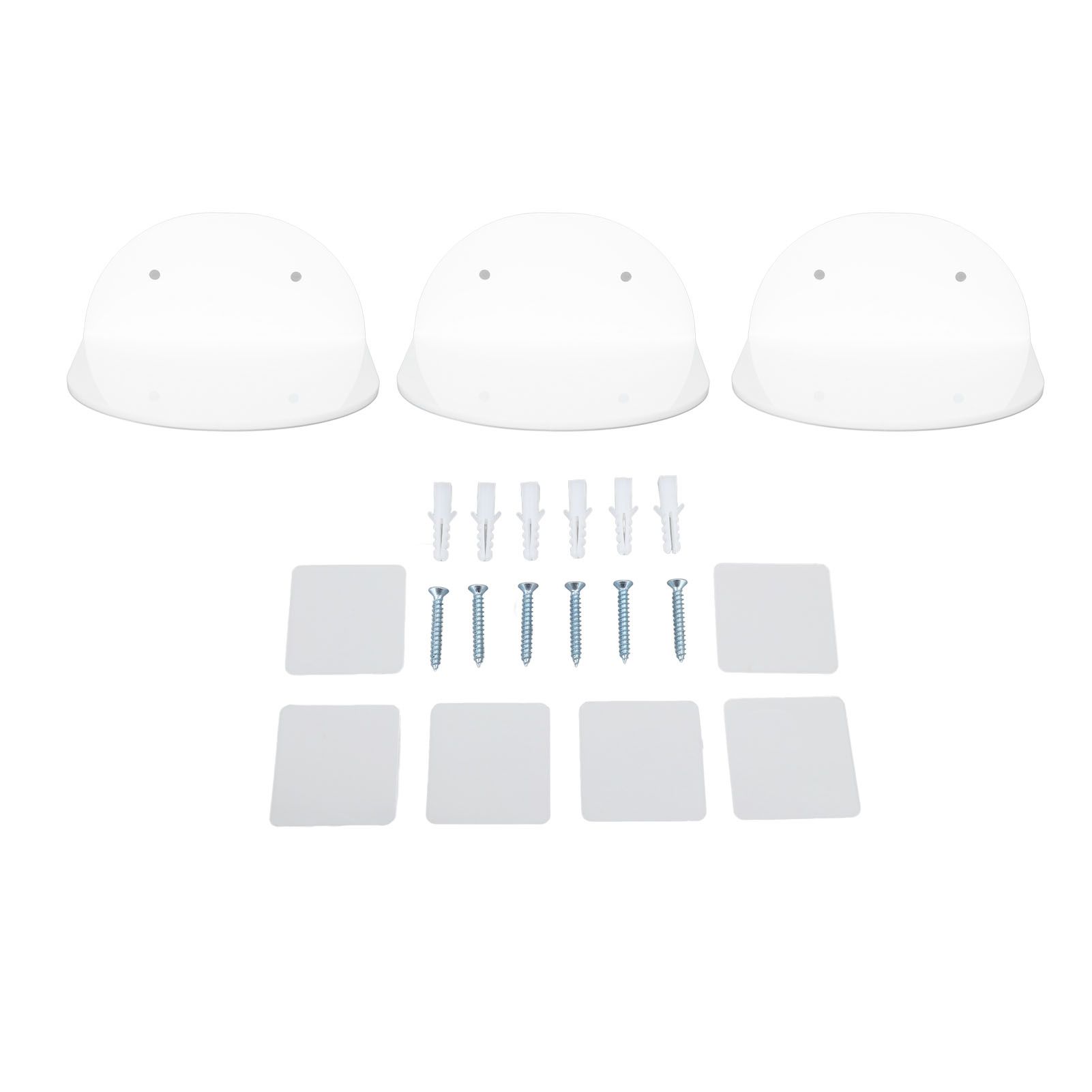 3pcs Wall Speaker Floating Shelves Acrylic Waterproof Wall Mounted Speaker